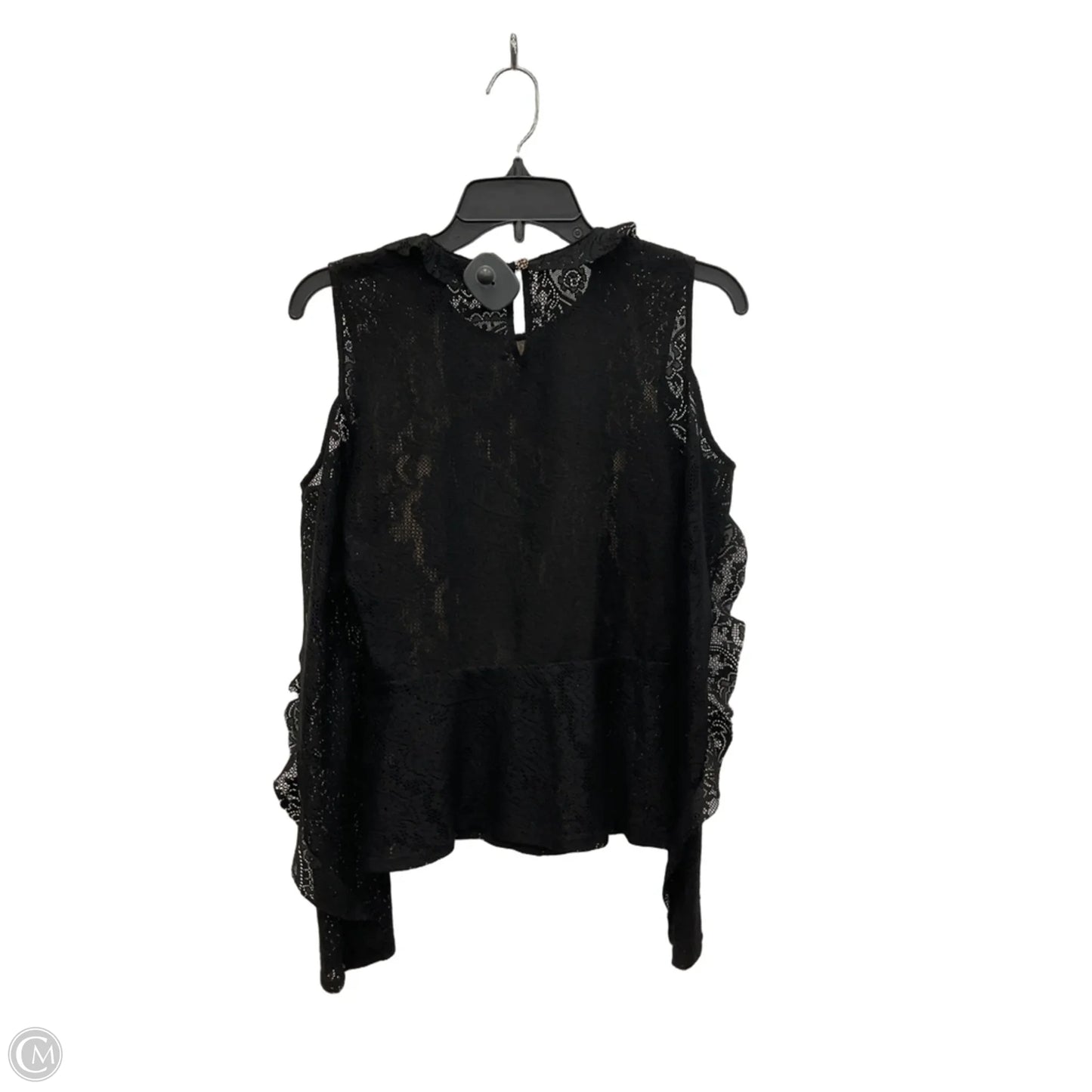 Top Long Sleeve By Bcbgmaxazria In Black, Size: S