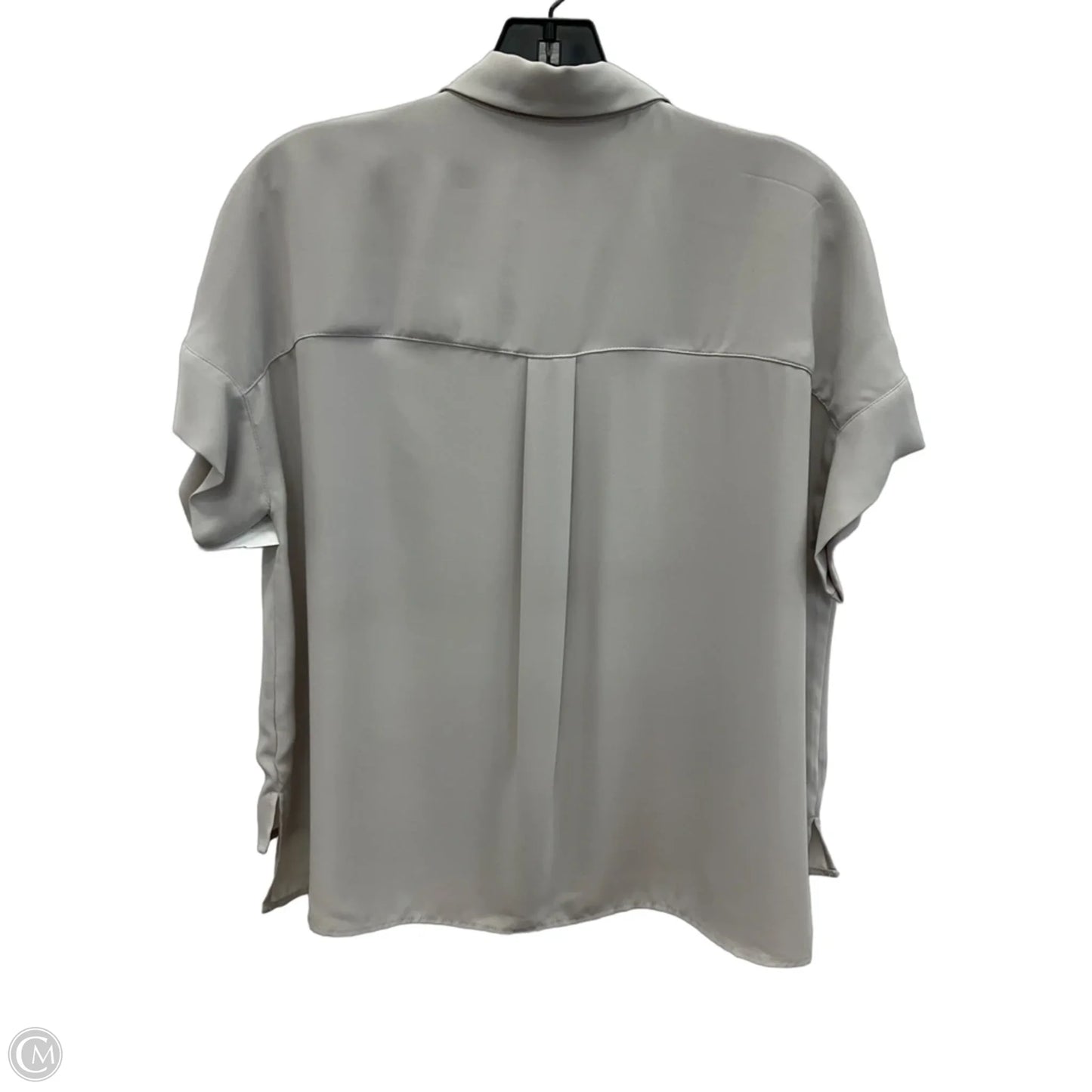 Blouse Short Sleeve By Rachel Zoe In Grey, Size: S