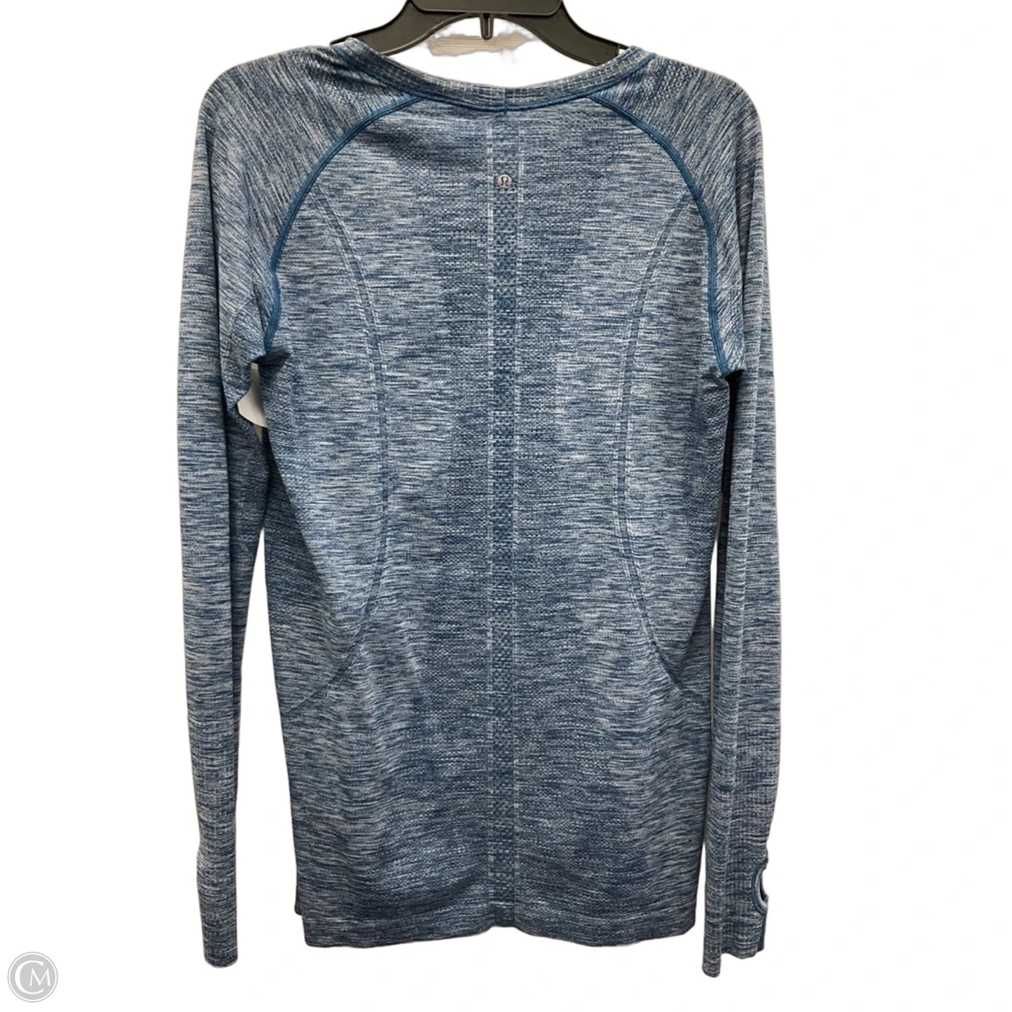 Athletic Top Long Sleeve Crewneck By Lululemon In Blue, Size: 12