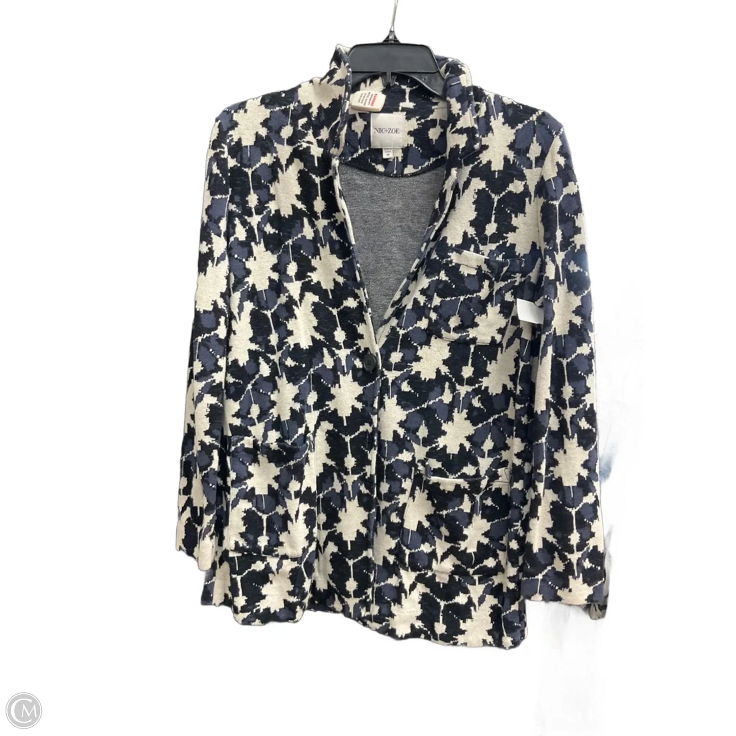 Blazer By Nic + Zoe In Blue & White, Size: M