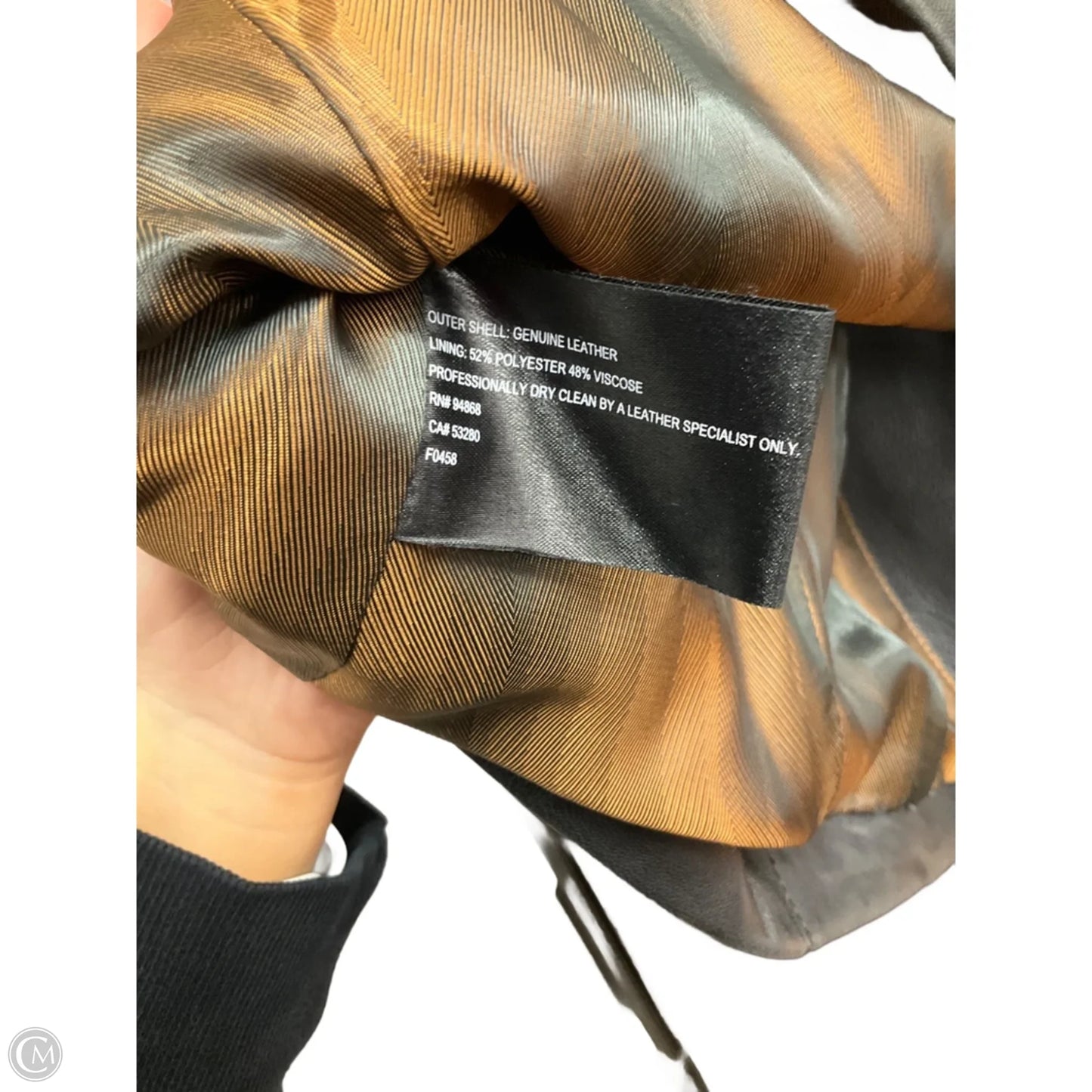 Jacket Leather By Bernardo In Black, Size: M