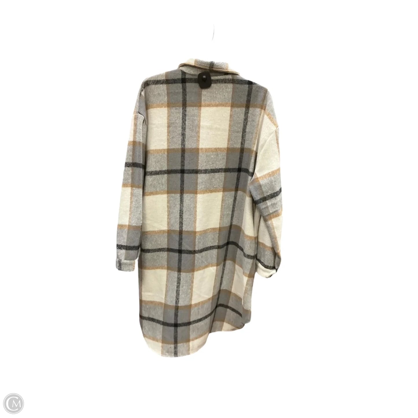 Jacket Shirt By Clothes Mentor In Plaid Pattern, Size: L
