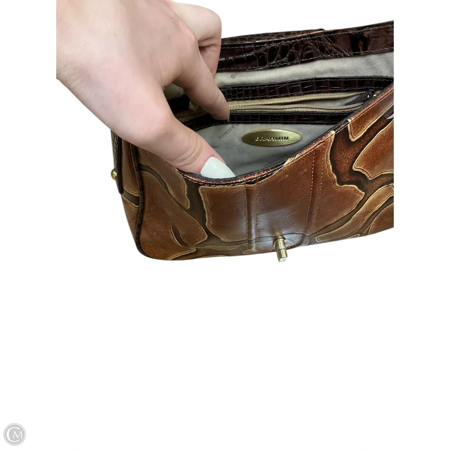 Crossbody Designer By Brahmin, Size: Medium
