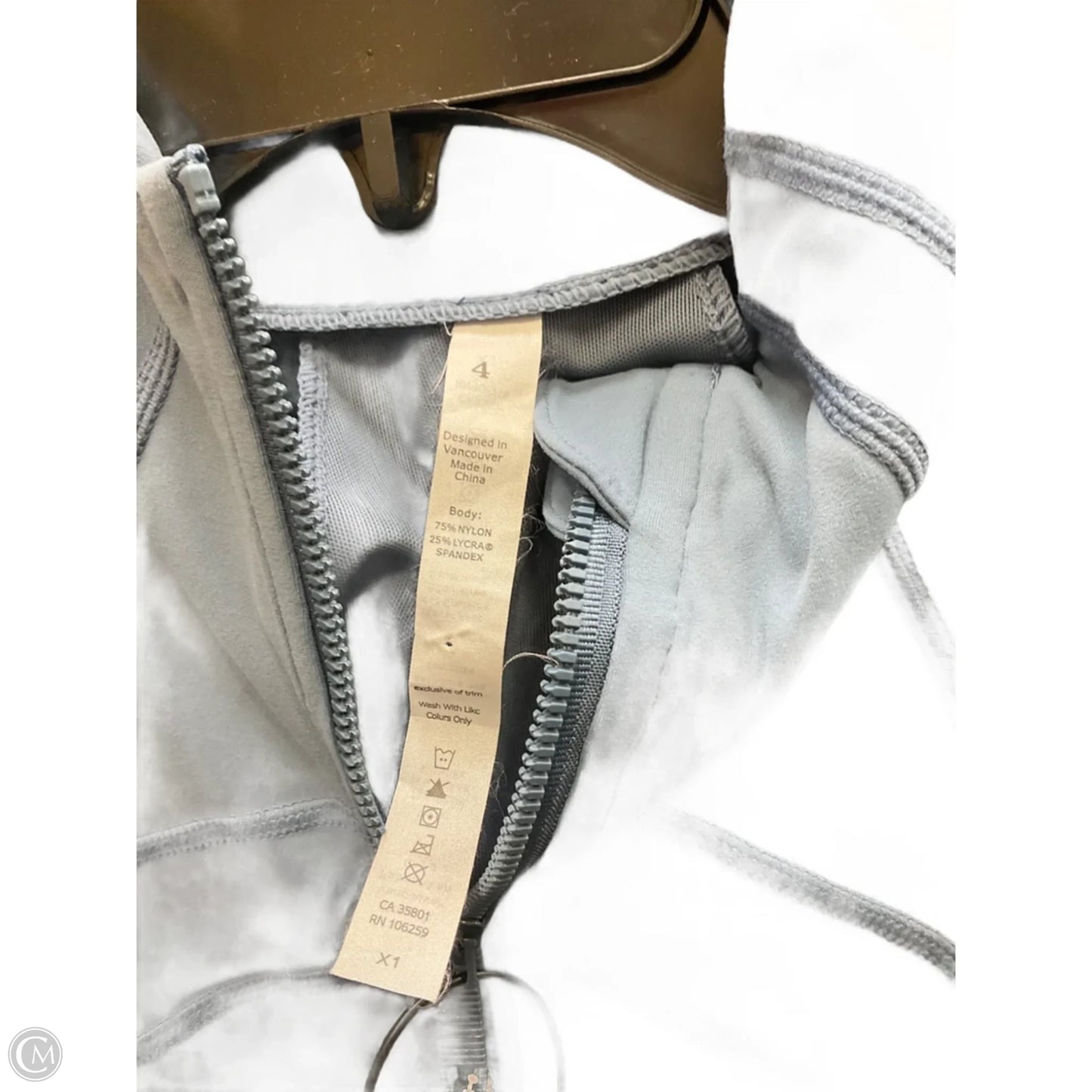 Athletic Jacket By Lululemon In Blue, Size: 4