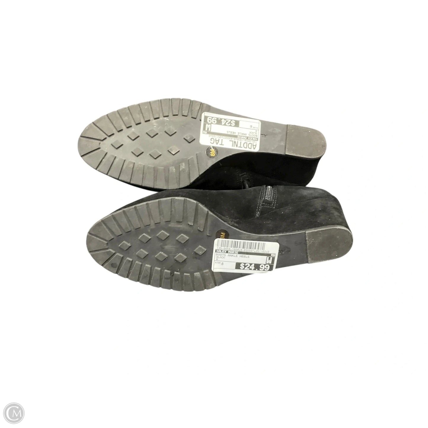 Boots Ankle Heels By Alex Marie In Black, Size: 8