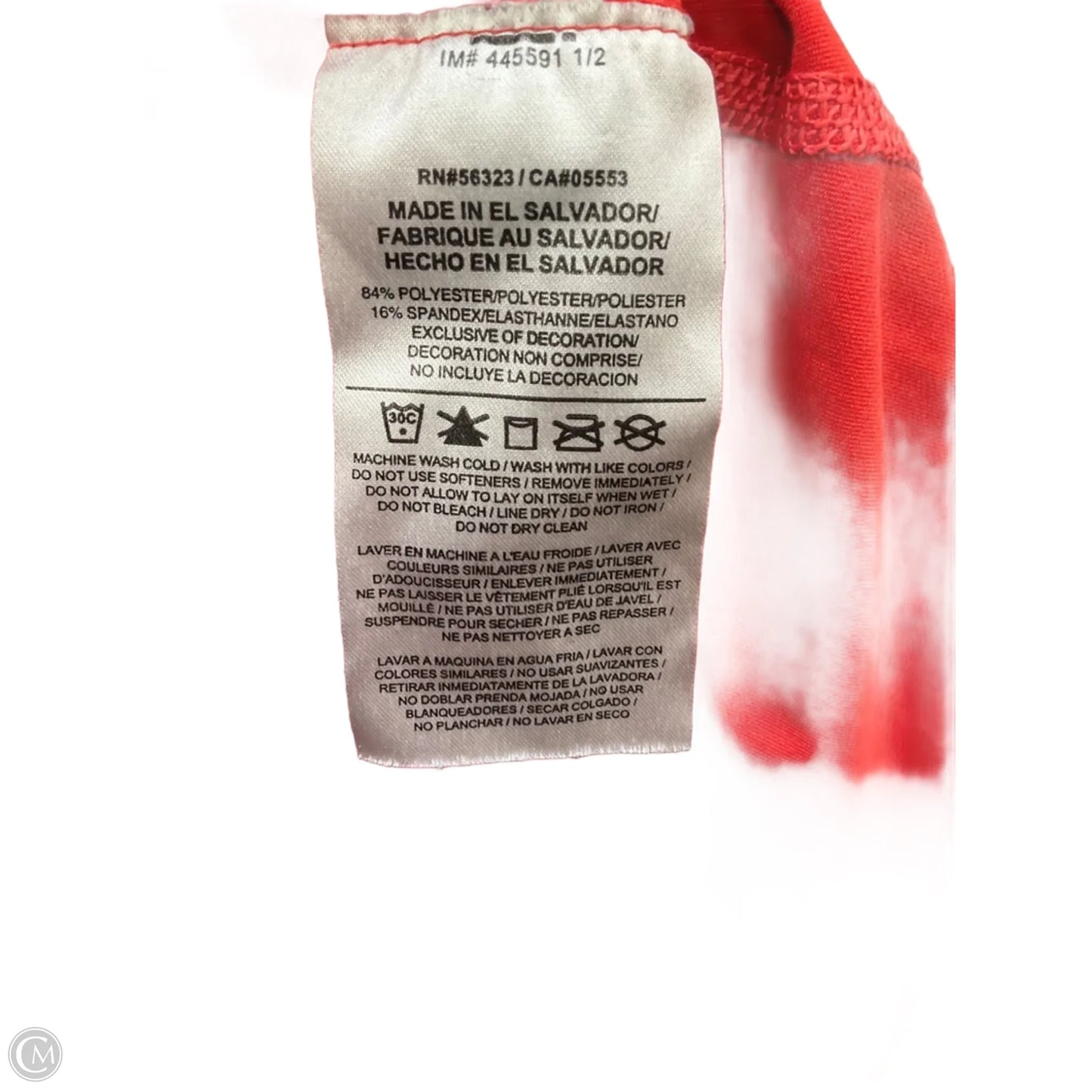 Athletic Tank Top By Nike Apparel In Red, Size: M