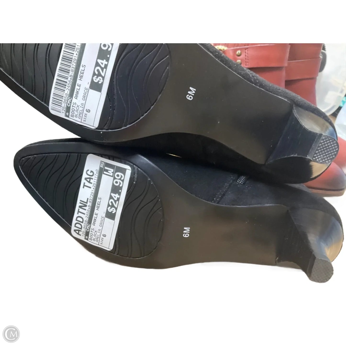 Boots Ankle Heels By Cmc In Black, Size: 6