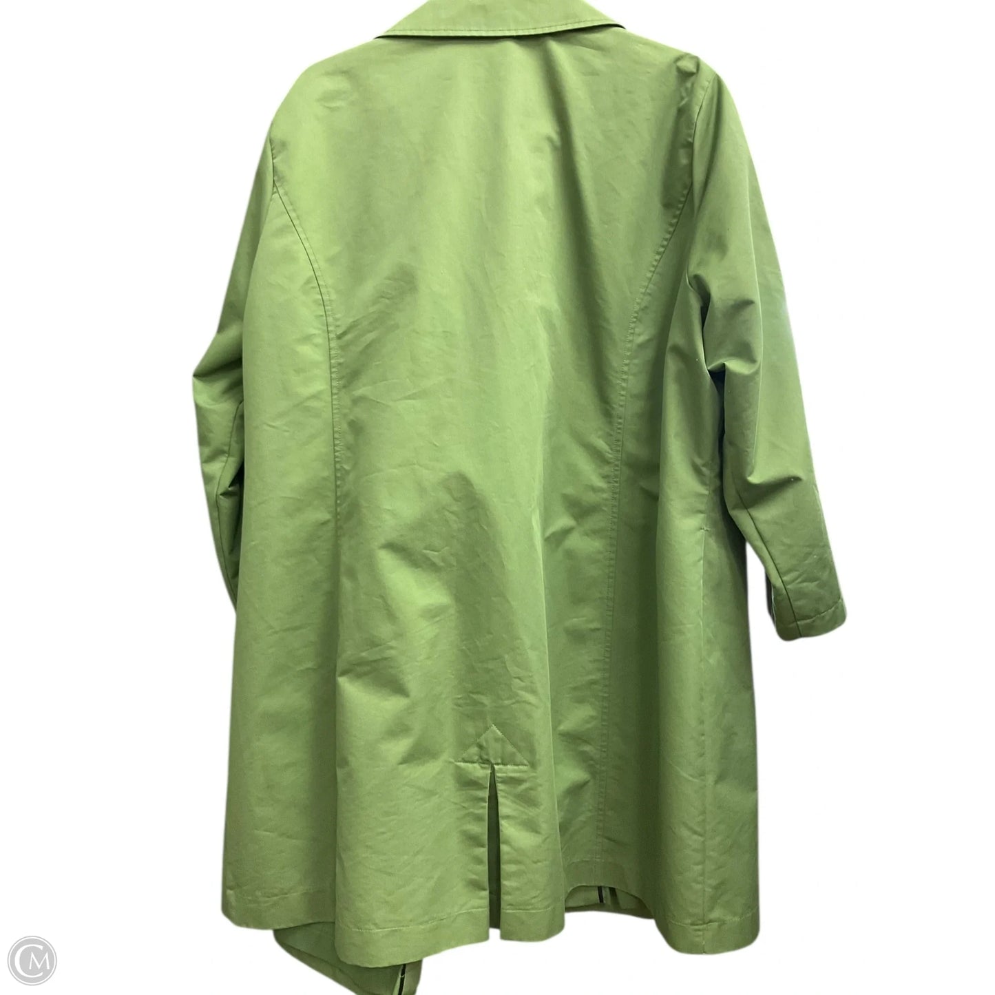 Coat Raincoat By L.l. Bean In Green, Size: 2x