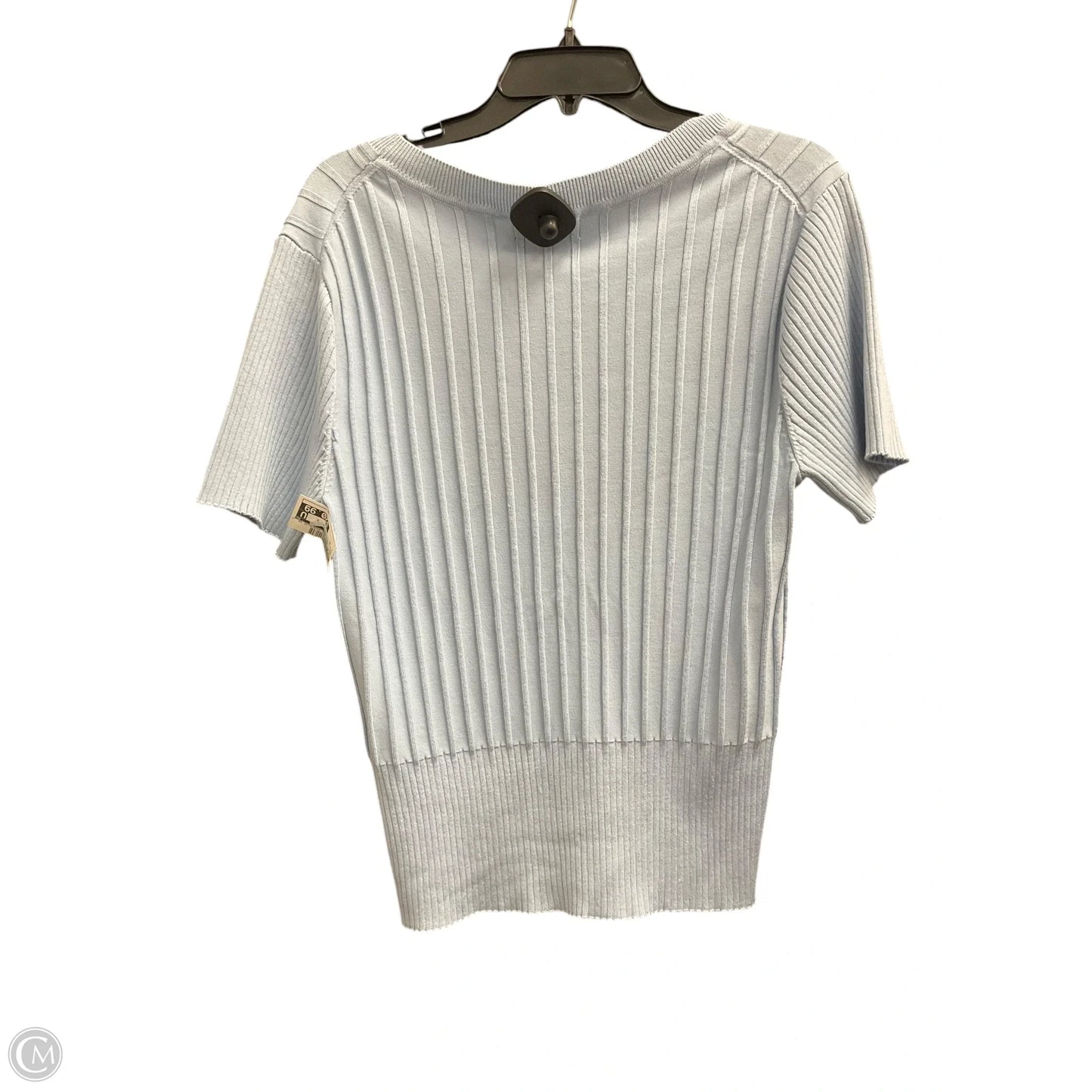 Top Short Sleeve Designer By Karl Lagerfeld In Blue, Size: Xl