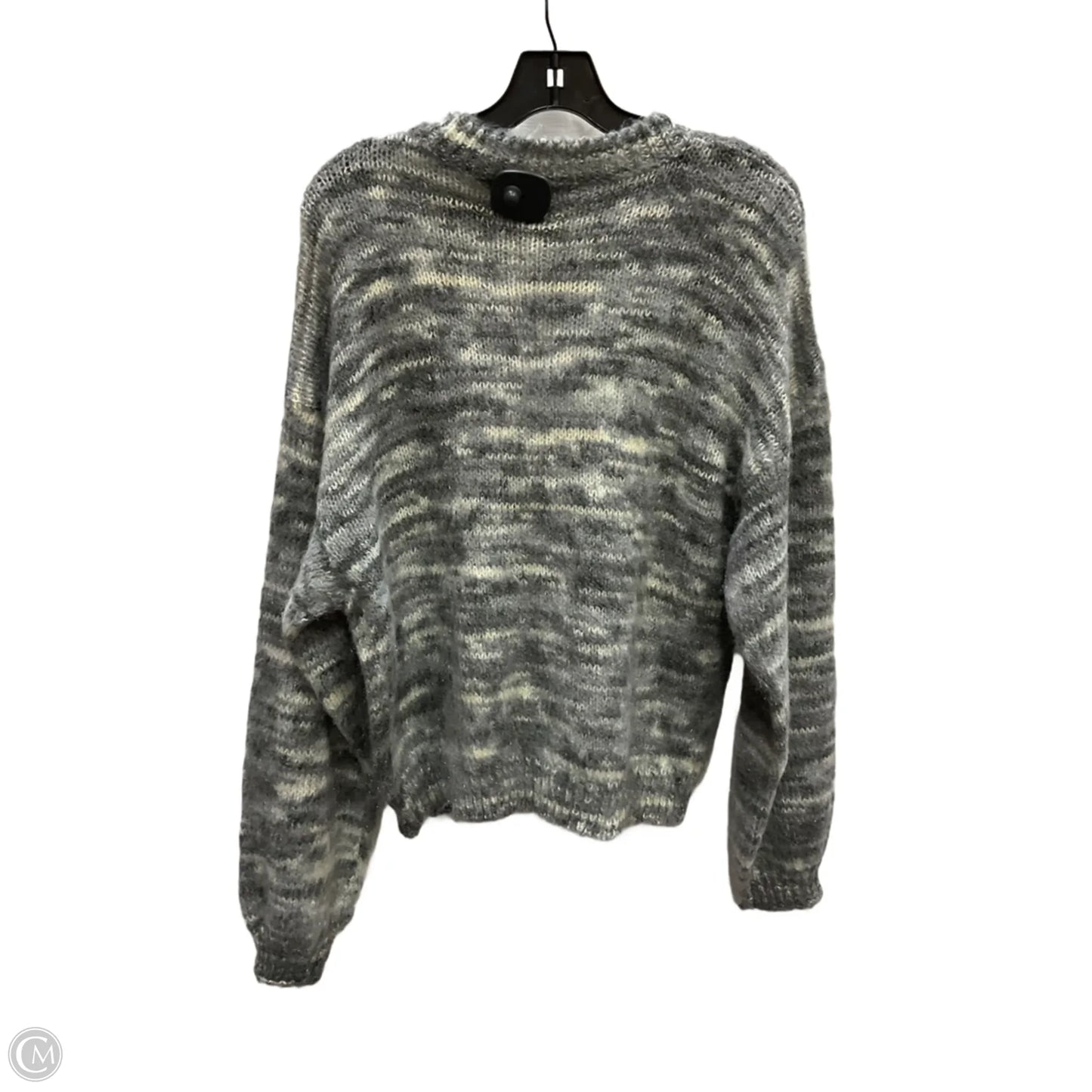 Sweater By Clothes Mentor In Grey, Size: 1x