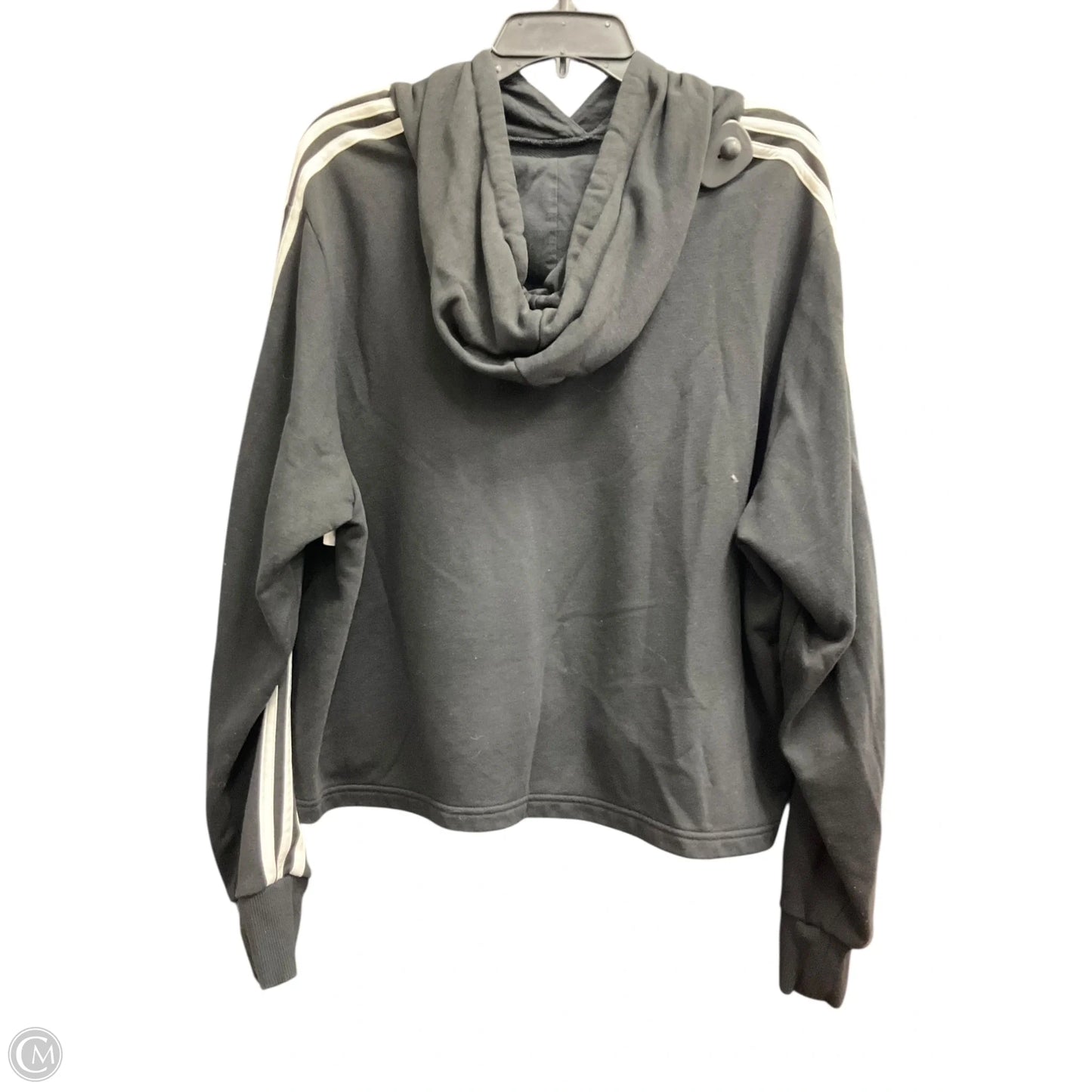 Sweatshirt Hoodie By Adidas In Black, Size: 2x