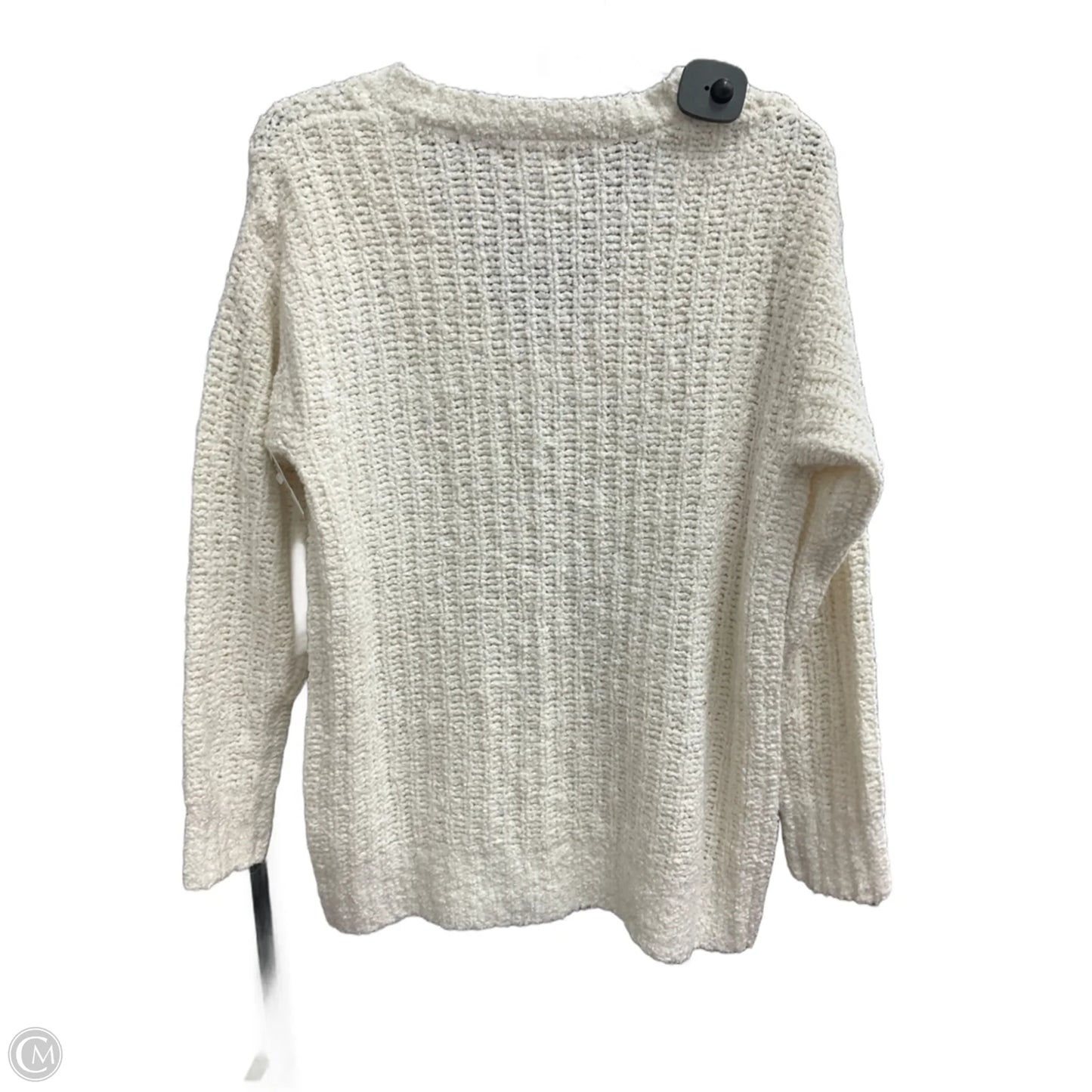 Sweater By Falls Creek In White, Size: L