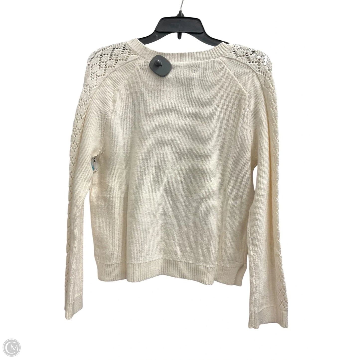 Sweater By Loft In White, Size: L