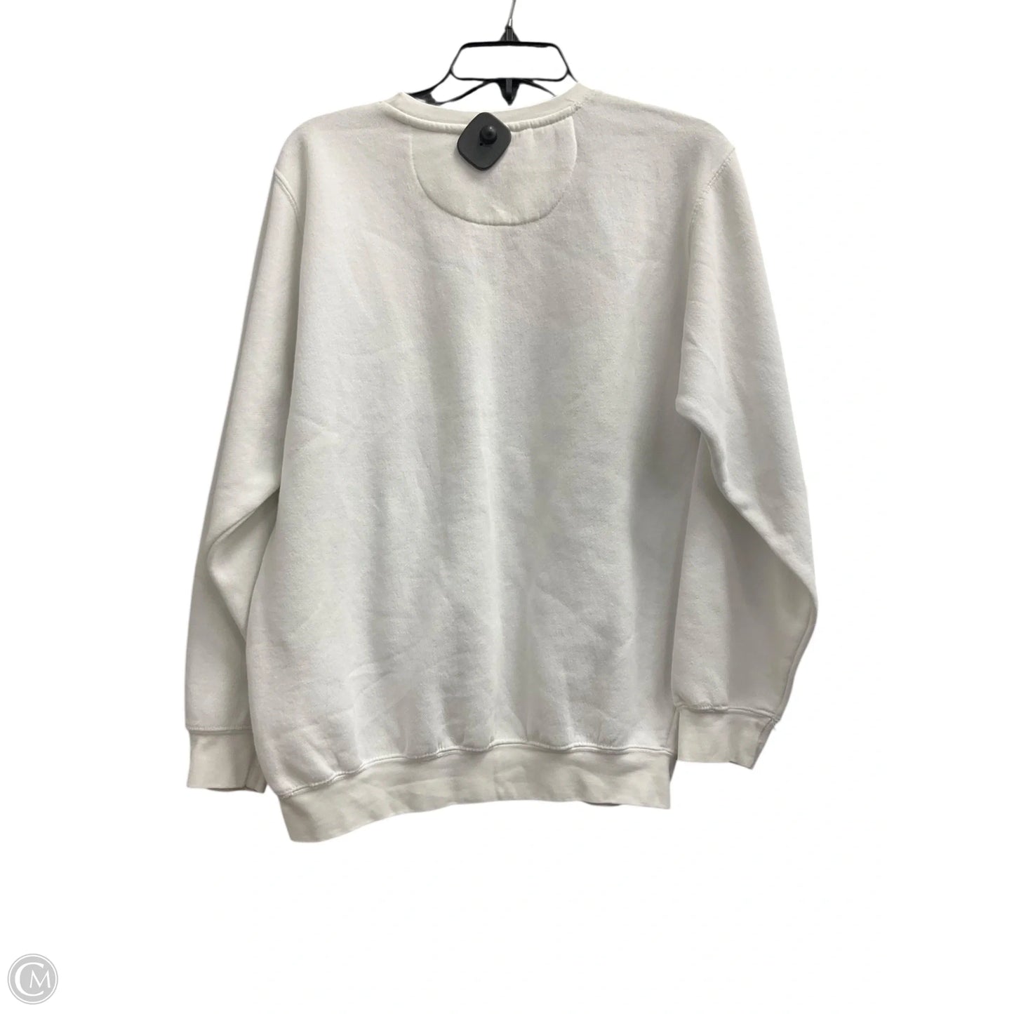 Sweatshirt Crewneck By Clothes Mentor In White, Size: S