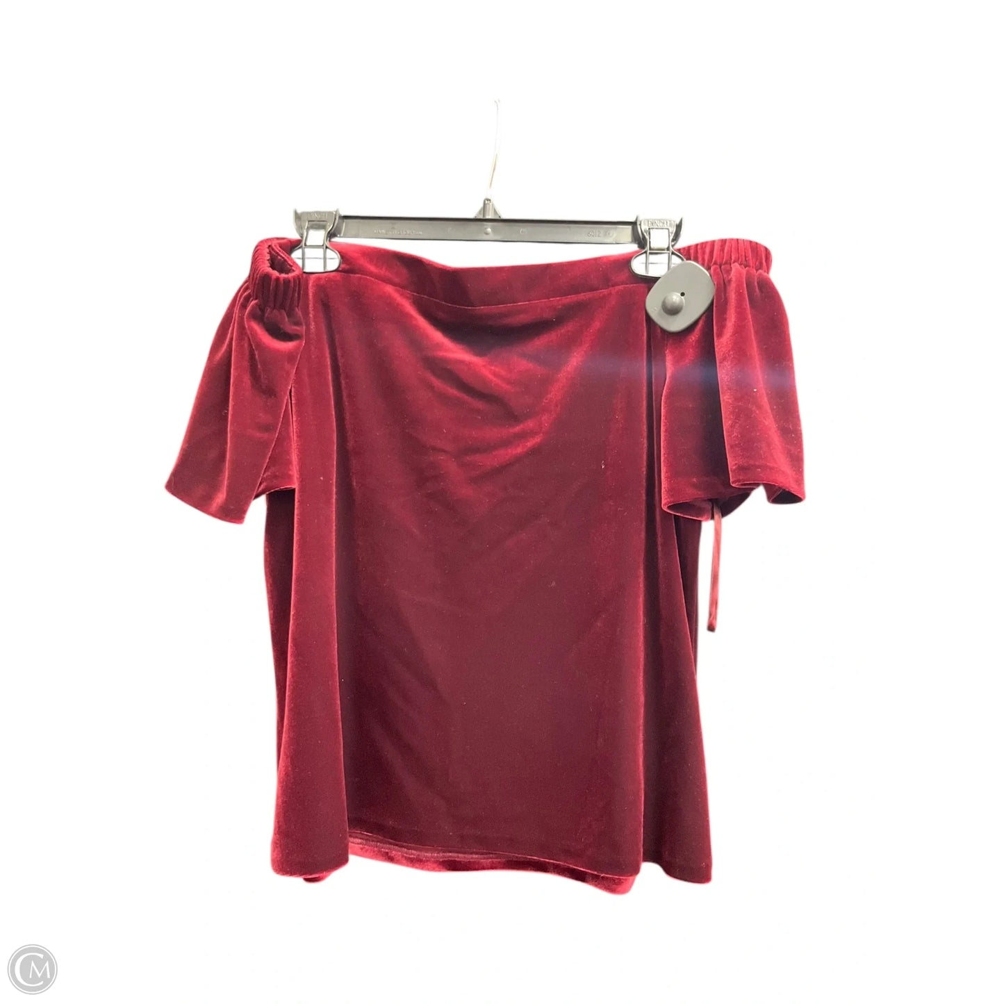 Top Short Sleeve By White House Black Market In Red, Size: M