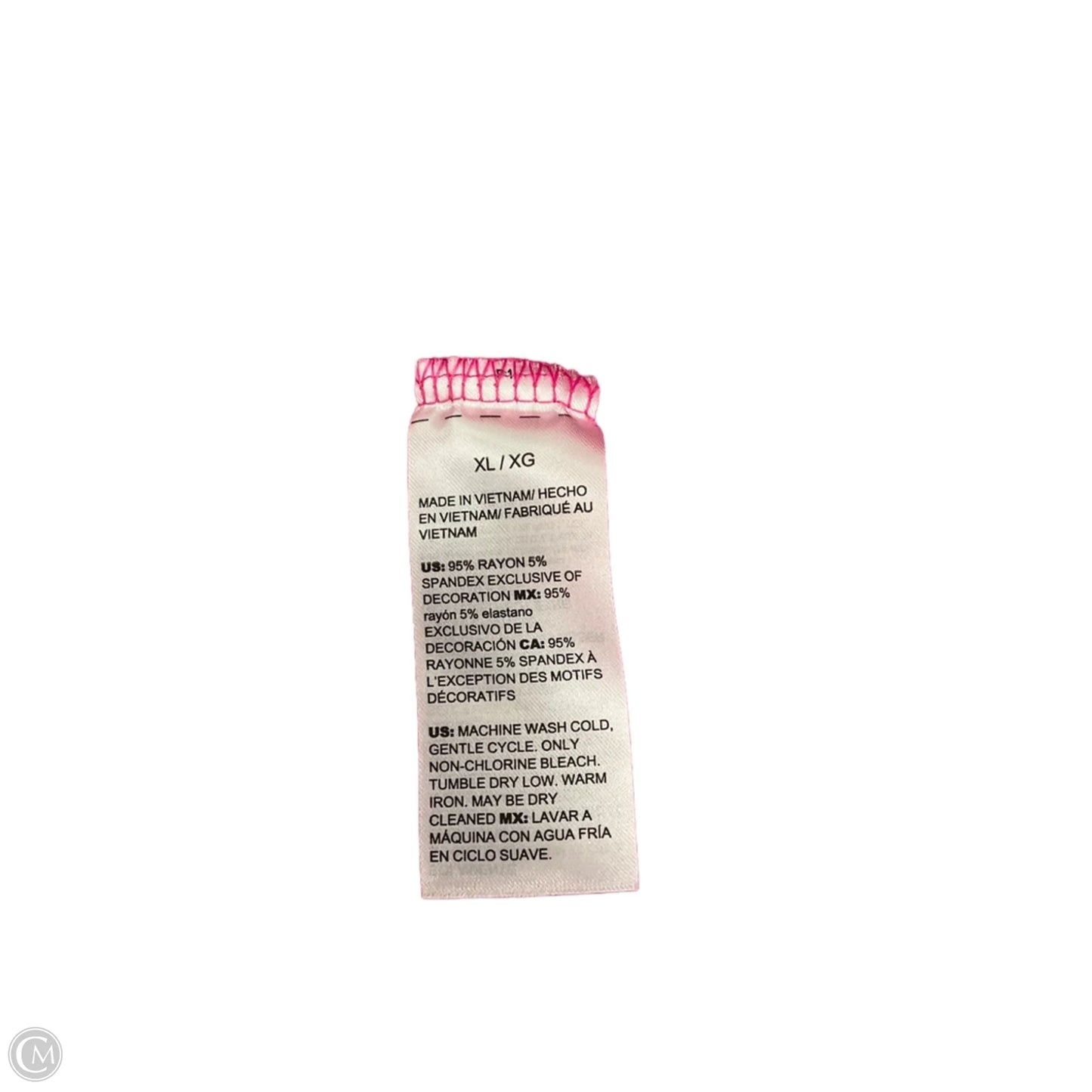 Top Short Sleeve By White House Black Market In Pink, Size: Xl