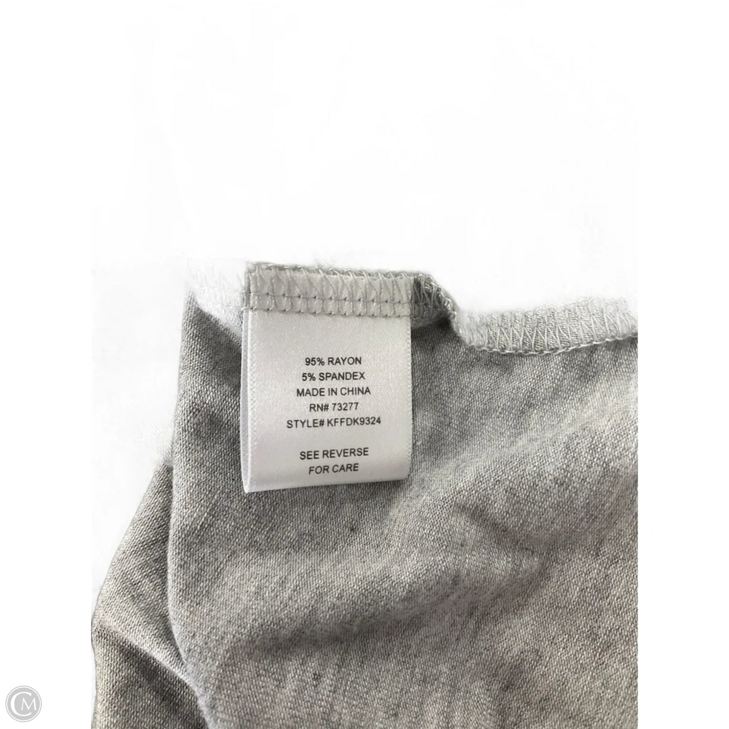 Top Long Sleeve By Love Fire In Grey, Size: Xs