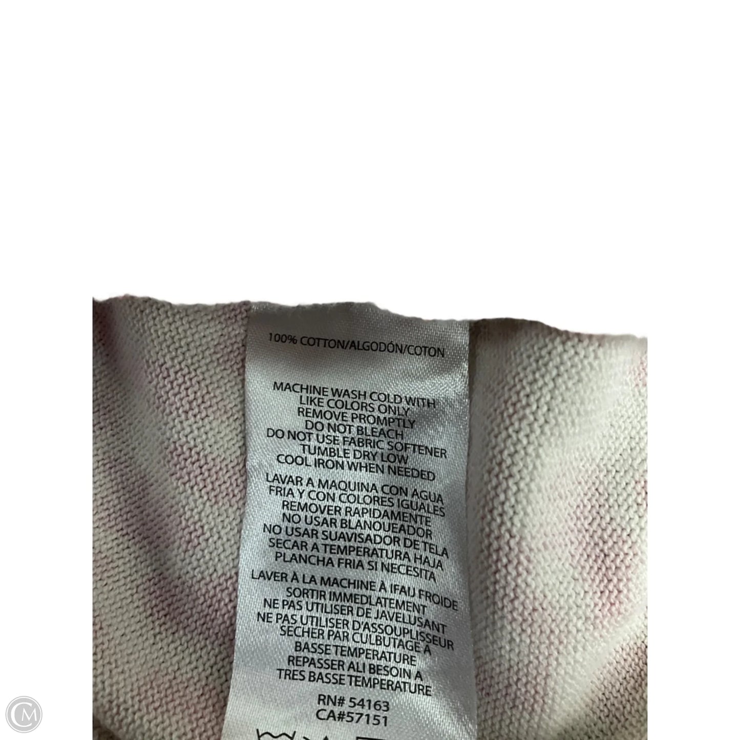Top Long Sleeve By Calvin Klein In Animal Print, Size: M