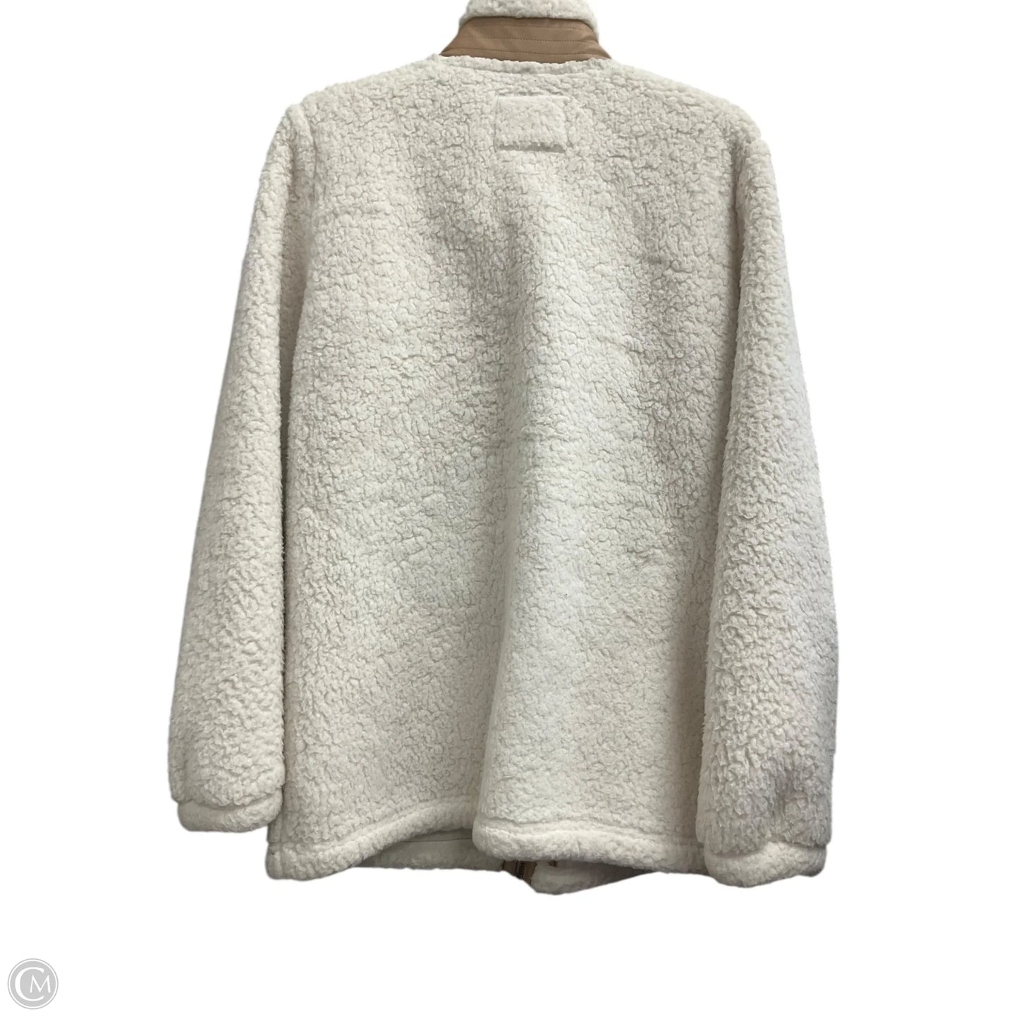 Jacket Faux Fur & Sherpa By Abercrombie And Fitch In White, Size: L
