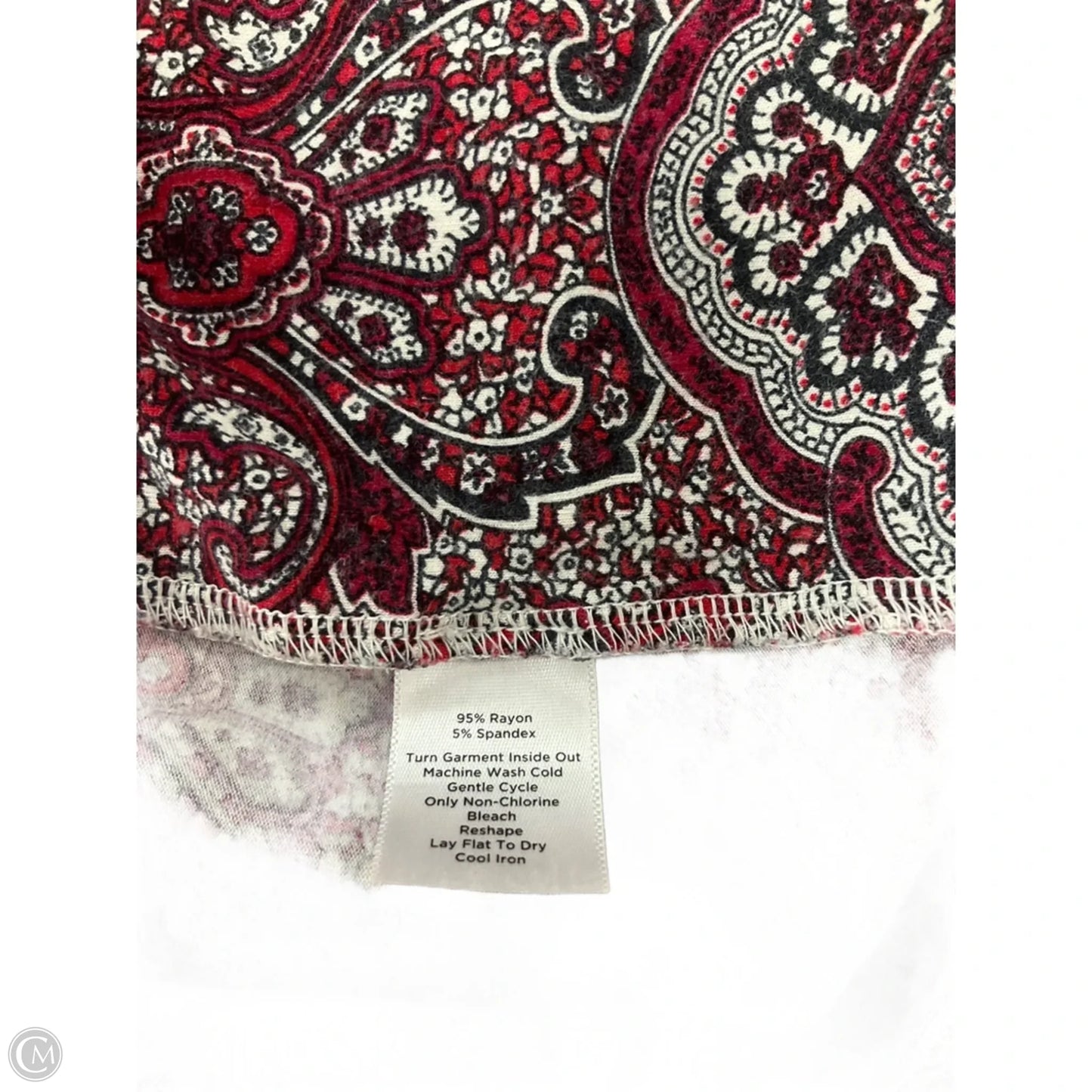Top Long Sleeve By Talbots In Red, Size: S