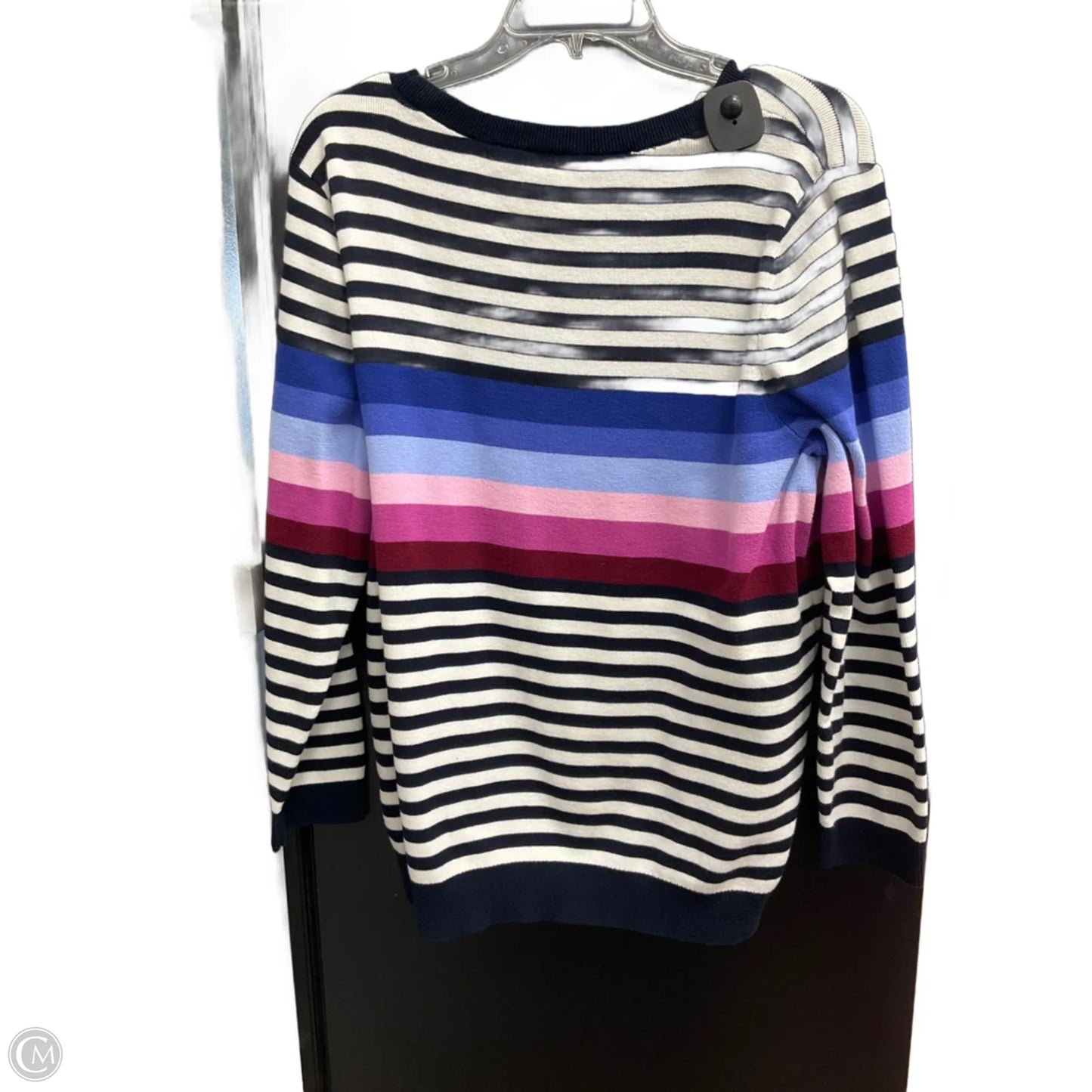 Sweater By Talbots In Striped Pattern, Size: 2x