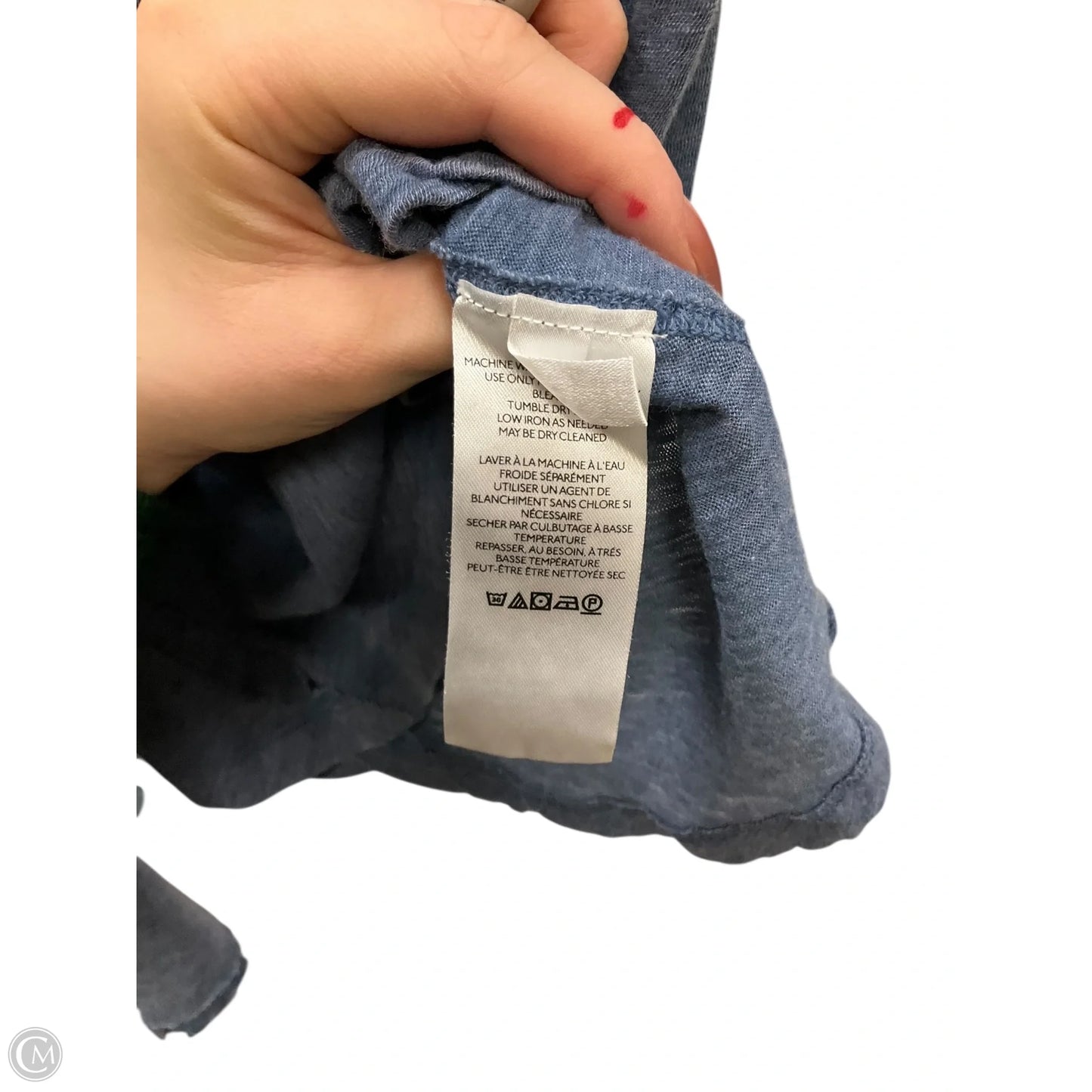 Top Long Sleeve By We The Free In Blue, Size: Xs