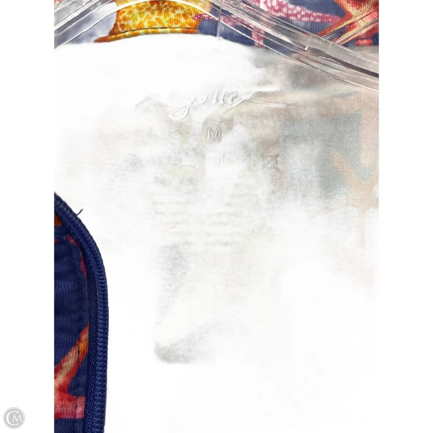 Athletic Top Long Sleeve Collar By Gottex In Purple, Size: M