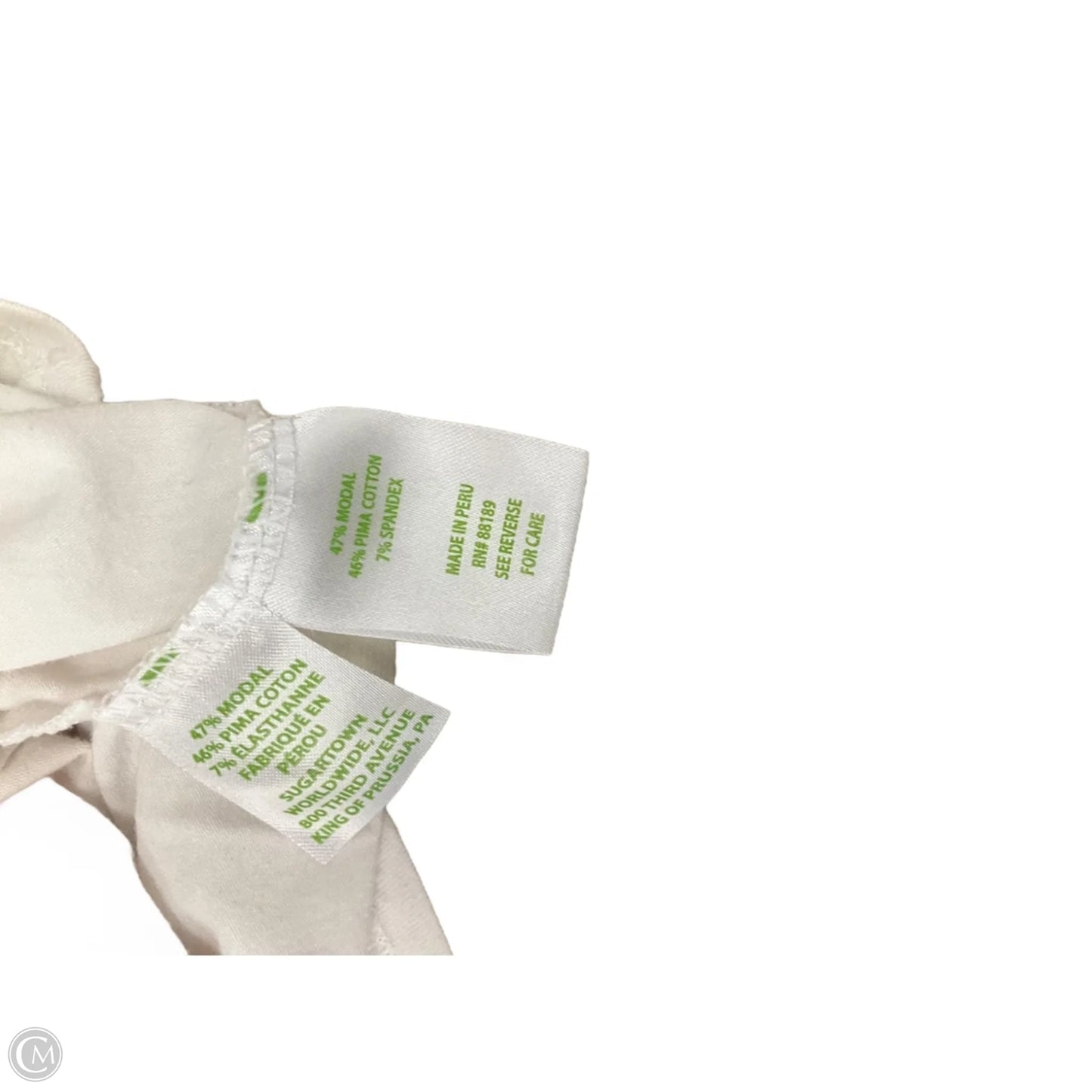 Top Long Sleeve Designer By Lilly Pulitzer In White, Size: Xl