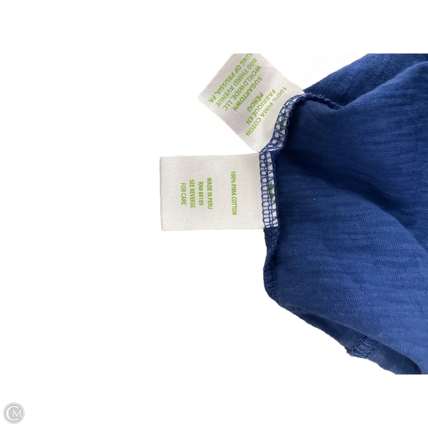 Top Short Sleeve Designer By Lilly Pulitzer In Blue, Size: Xxl