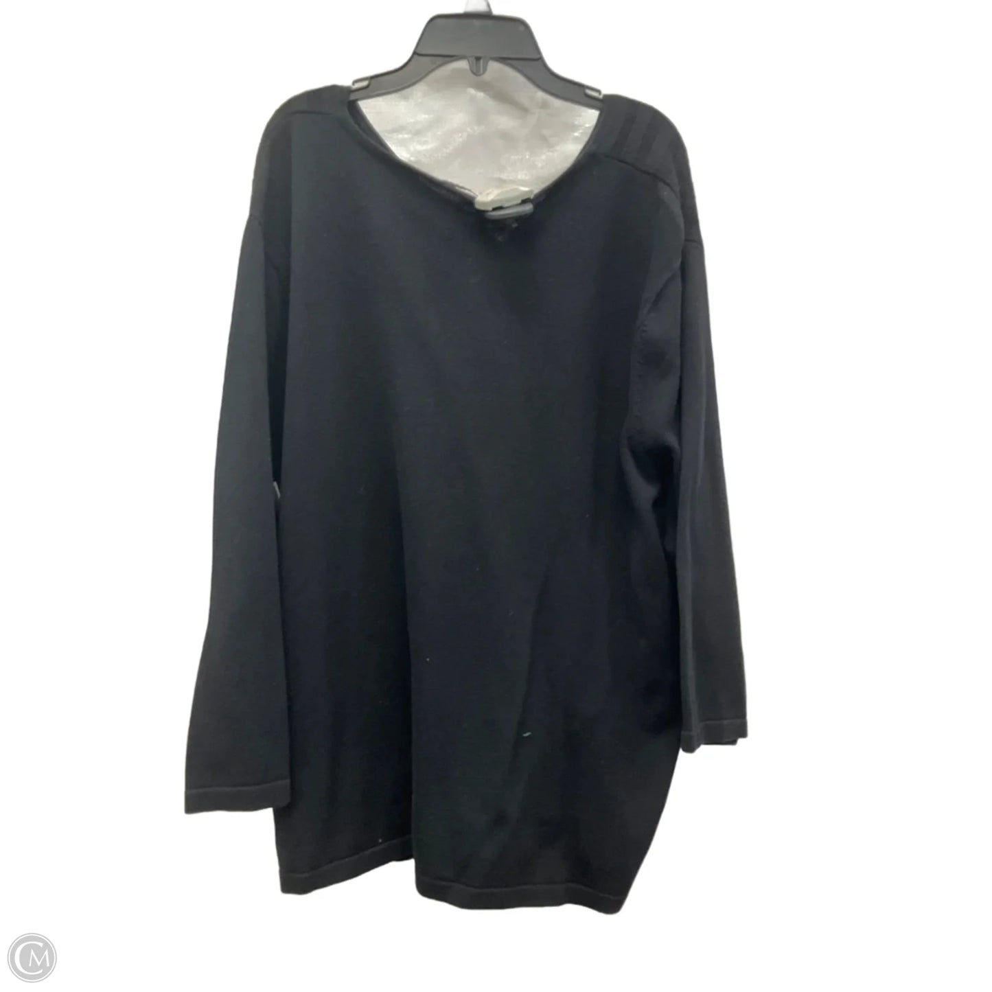 Top Long Sleeve By Peter Nygard In Black, Size: L