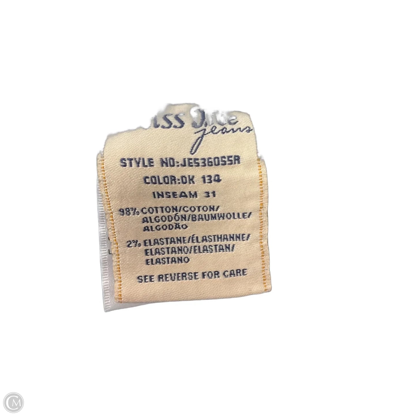 Jeans Skinny By Miss Me In Blue Denim, Size: 6