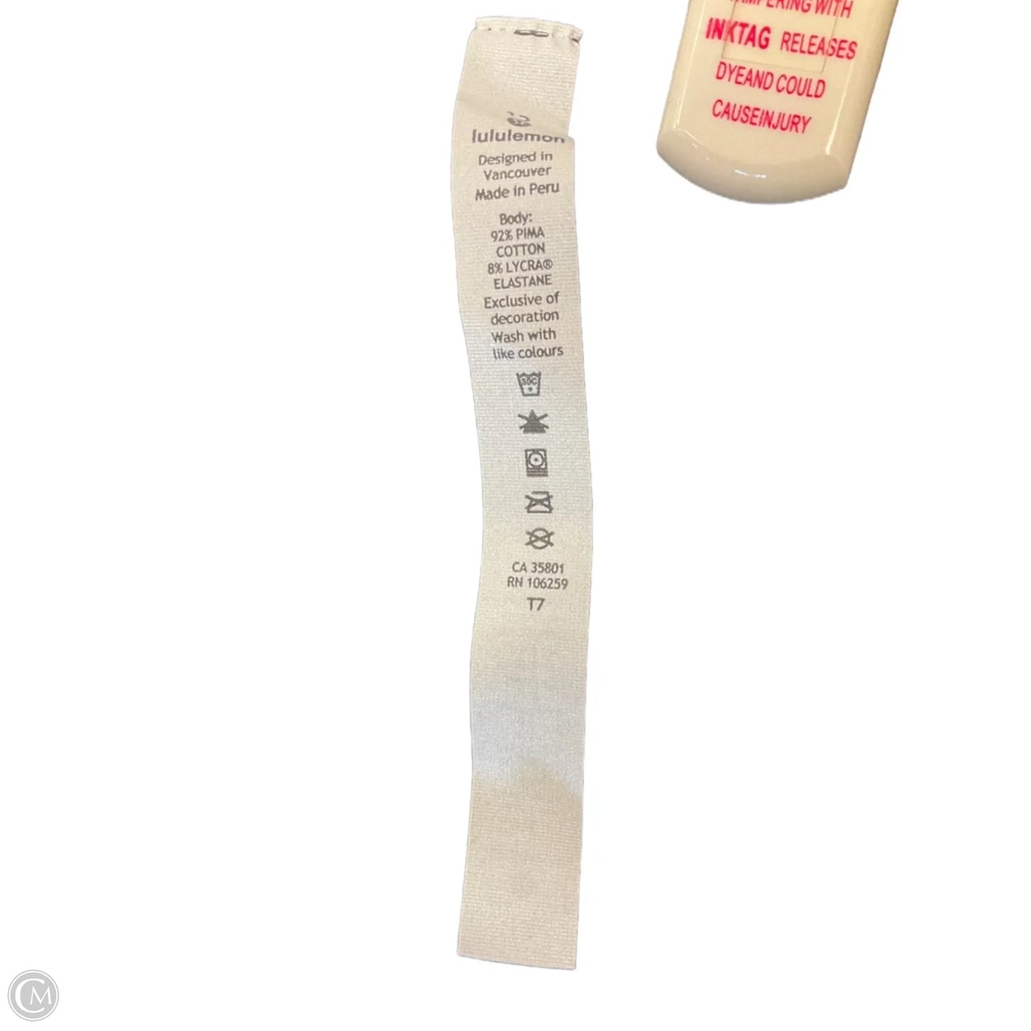 Top Short Sleeve By Lululemon In Black, Size: L