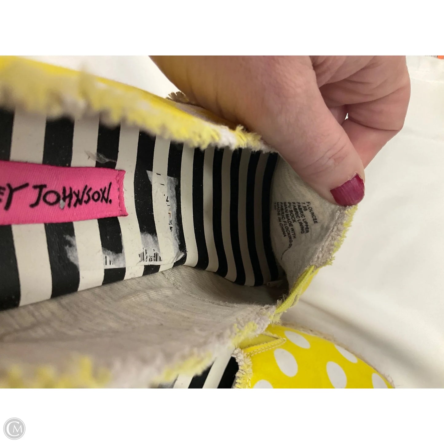 Shoes Heels Platform By Betsey Johnson In Yellow, Size: 7.5