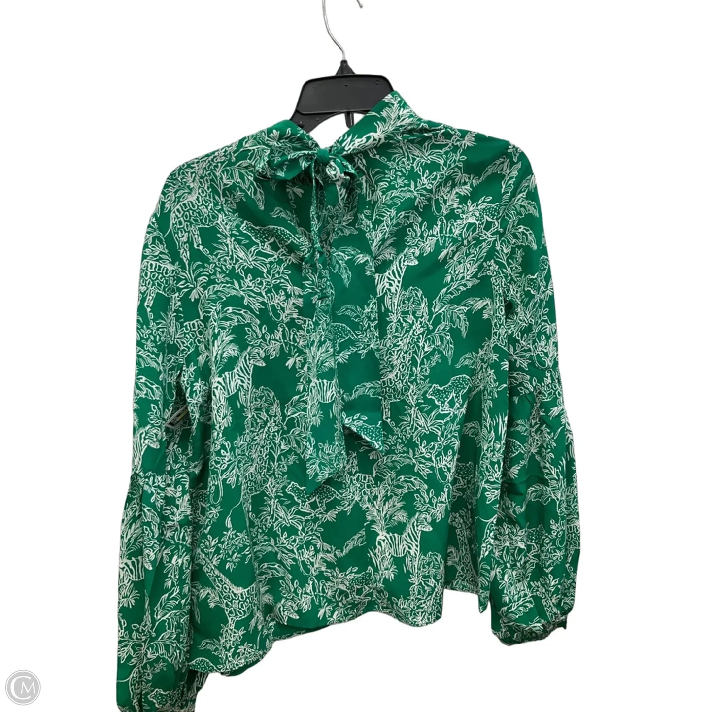 Top Long Sleeve Designer By Lilly Pulitzer In Green, Size: S