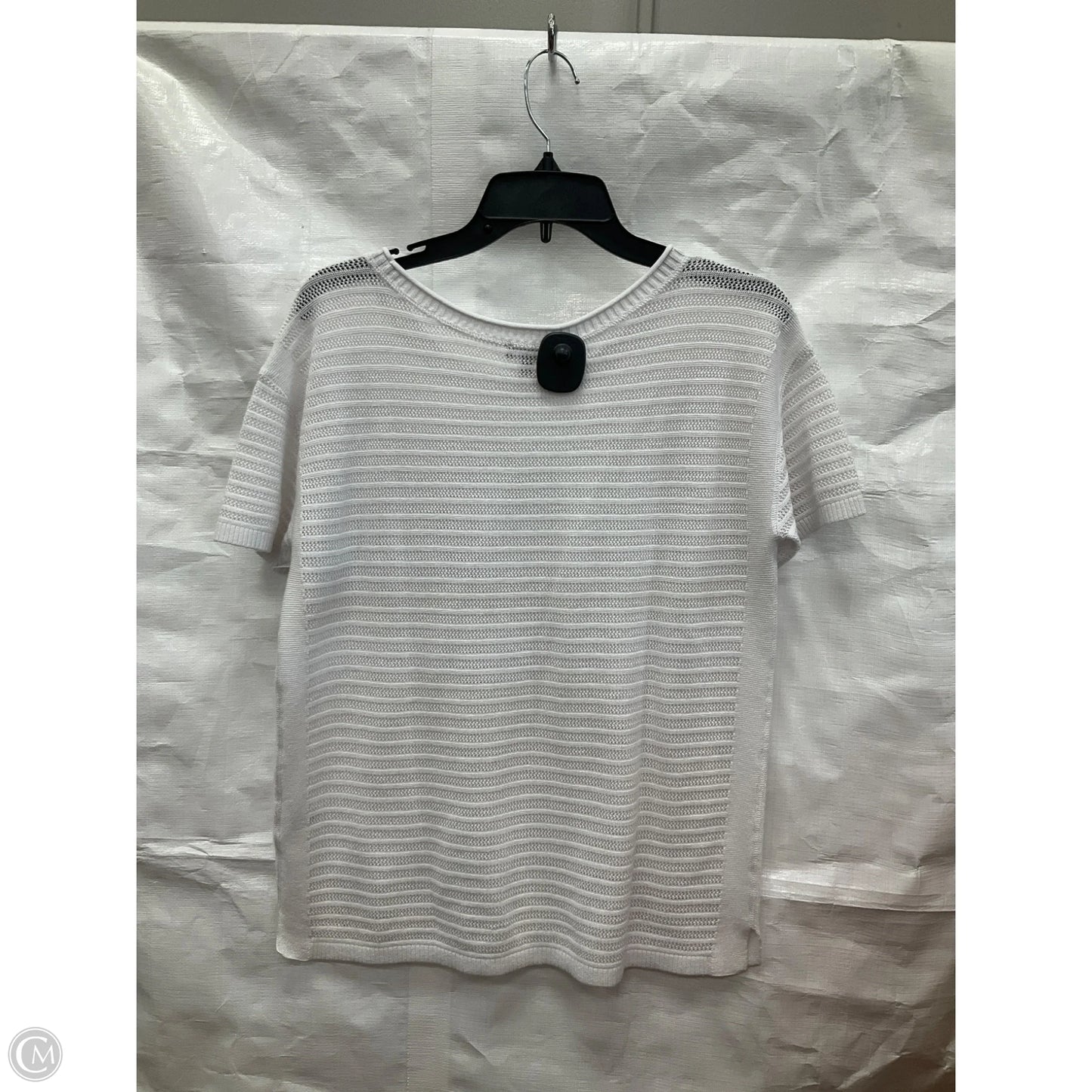 Top Short Sleeve By Talbots In White, Size: S