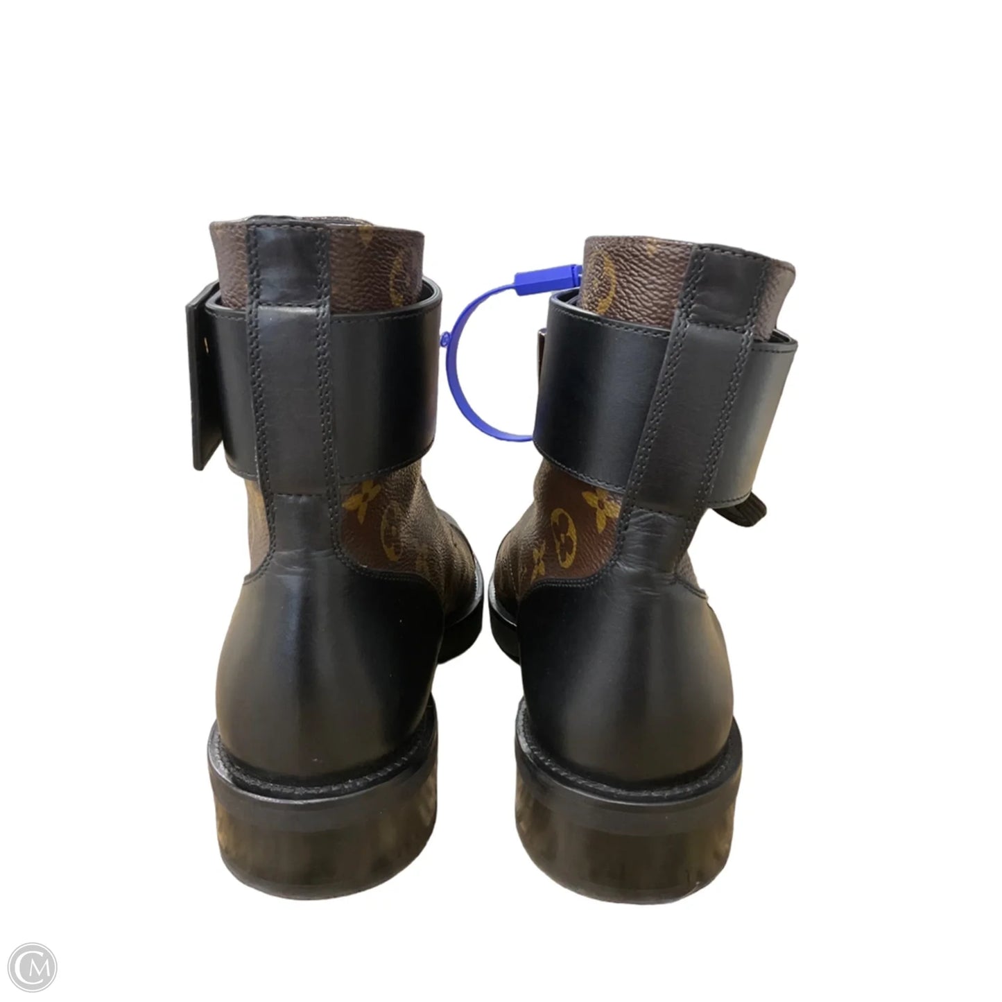 Boots Luxury Designer By Louis Vuitton In Brown, Size: 9