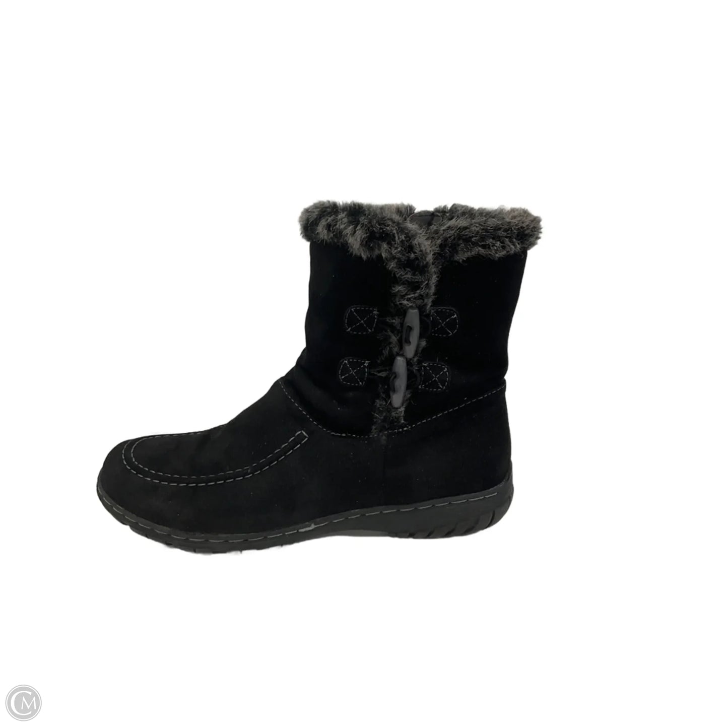 Boots Ankle Flats By Cme In Black, Size: 7.5