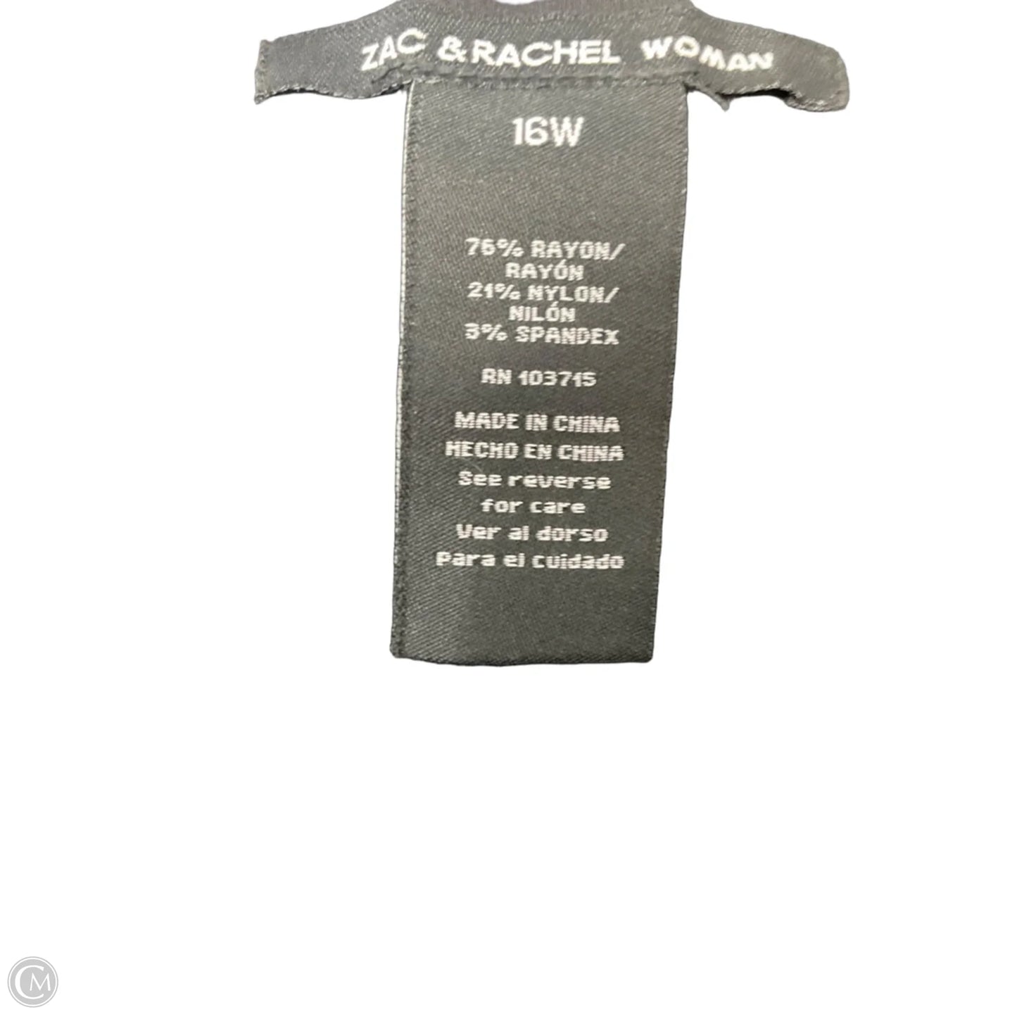 Skort By Zac And Rachel In Black, Size: 1x