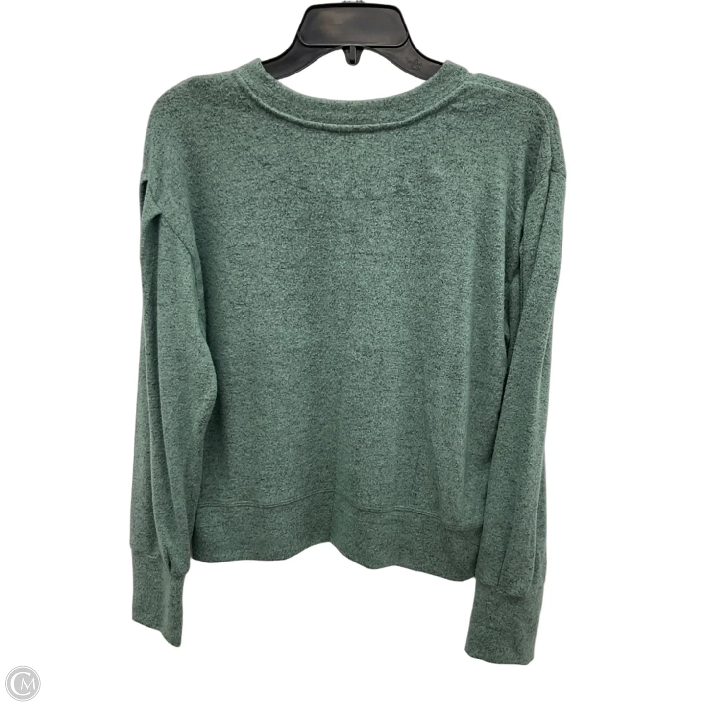 Athletic Top Long Sleeve Crewneck By Cmb In Green, Size: M