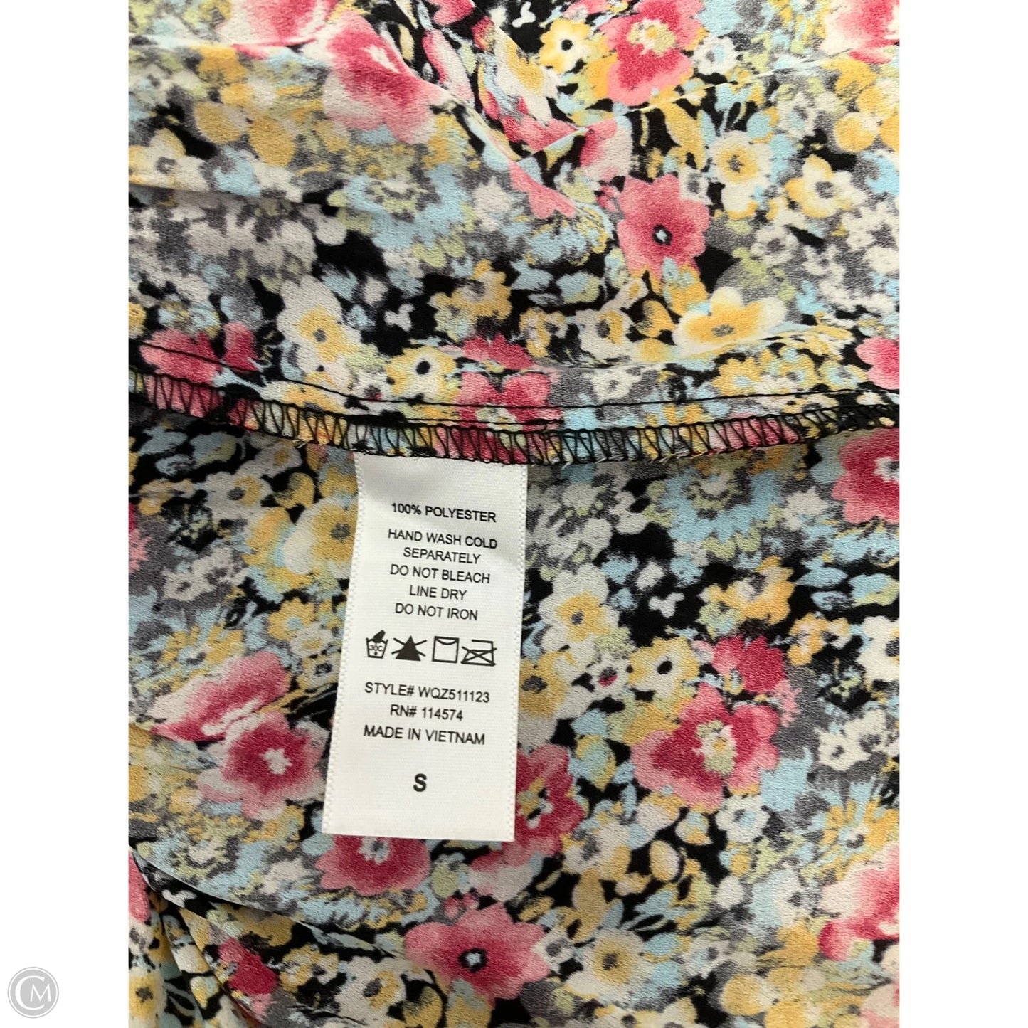 Top Sleeveless By Pleione In Floral Print, Size: S