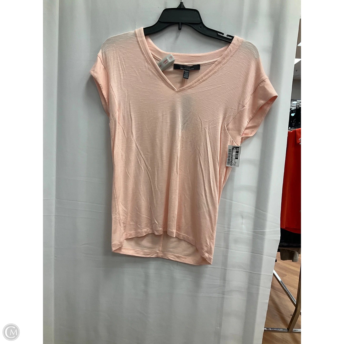 Top Short Sleeve Basic By White House Black Market In Pink, Size: Xxs