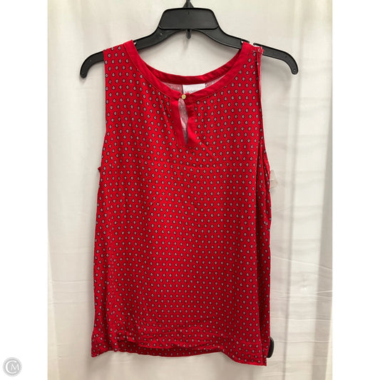 Top Sleeveless By Liz Claiborne In Red, Size: Xs