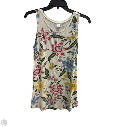 Top Sleeveless By Old Navy In Floral Print, Size: S