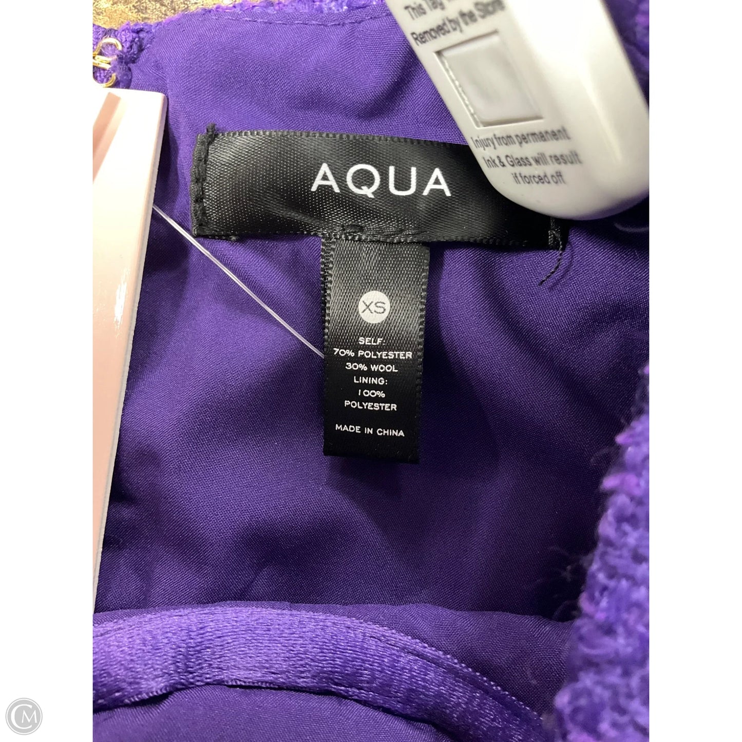 Top Sleeveless By Aqua In Purple, Size: Xs