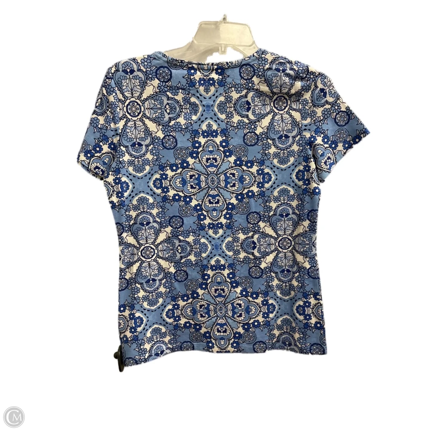 Top Short Sleeve Basic By Talbots In Blue, Size: Petite S