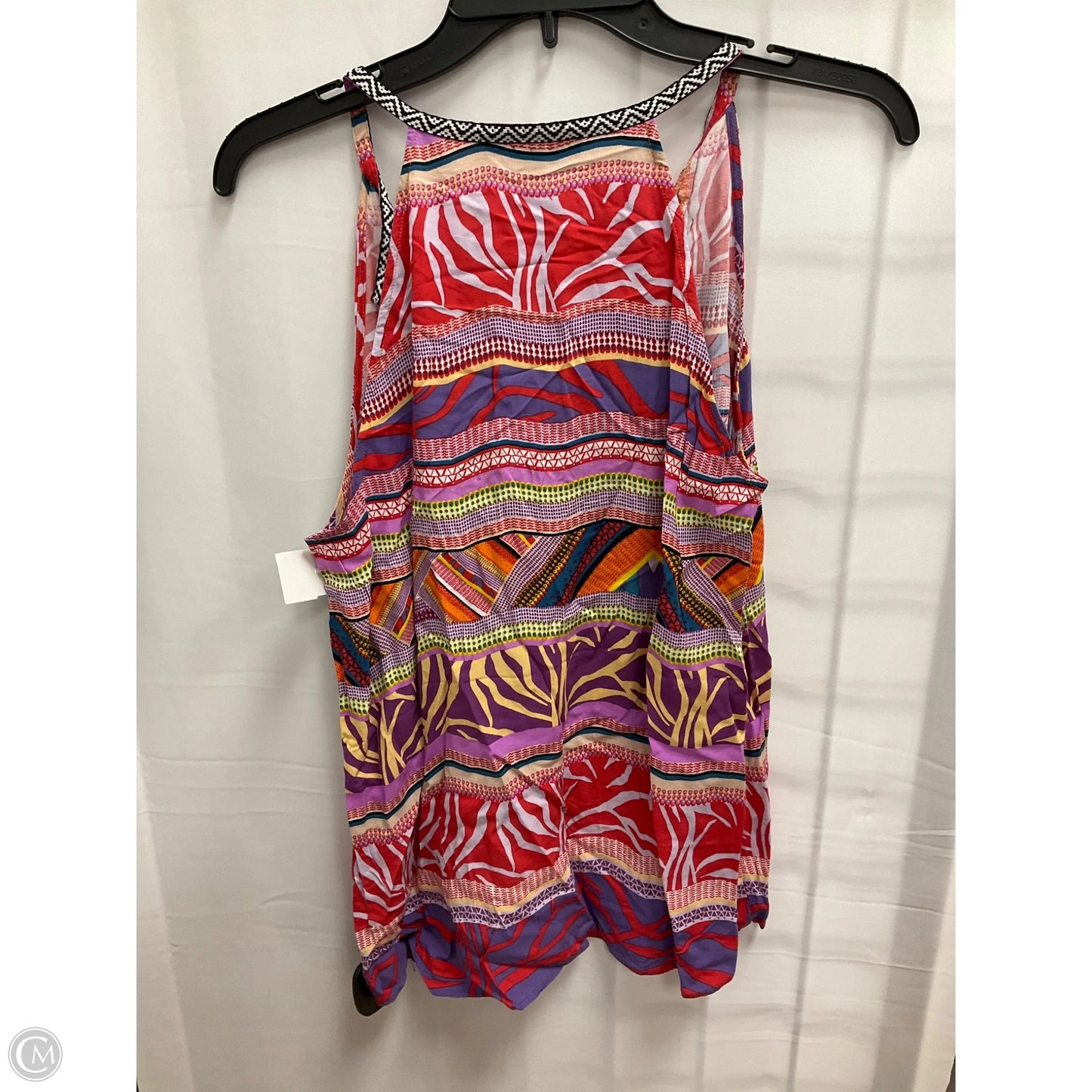 Top Sleeveless By Dr2 In Geometric Pattern, Size: M
