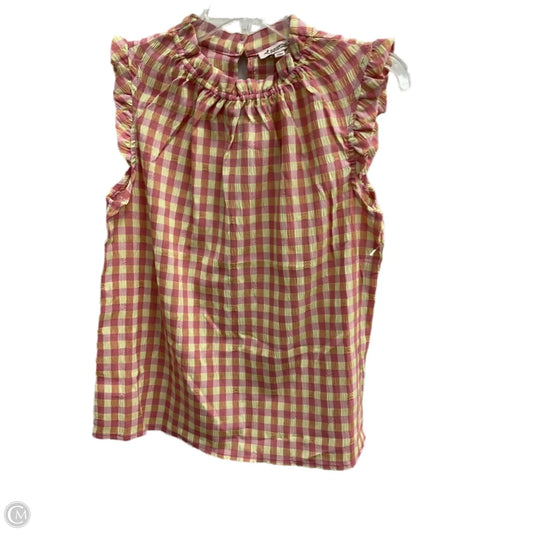 Top Sleeveless By Nanette By Nanette Lepore In Plaid Pattern, Size: S