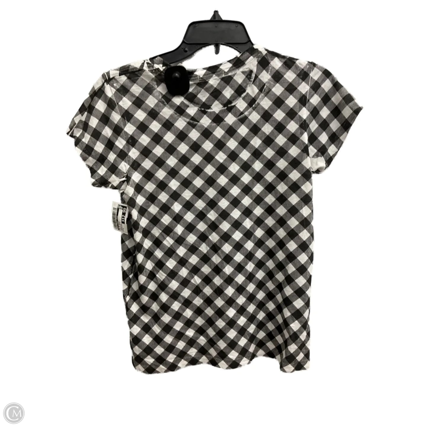 Top Short Sleeve Basic By Rag & Bones Jeans In Black & White, Size: S