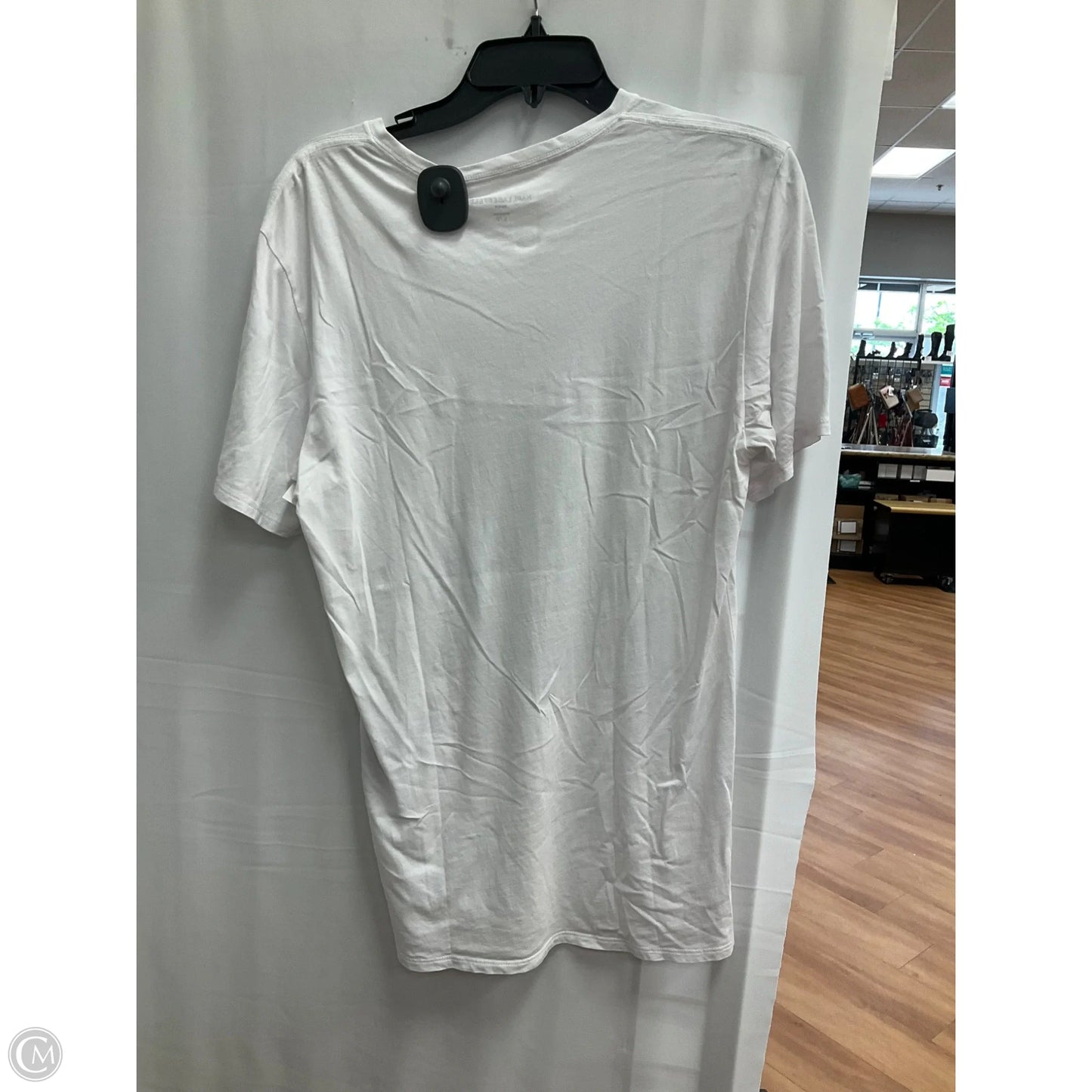 Top Short Sleeve Designer By Karl Lagerfeld In White, Size: Sp