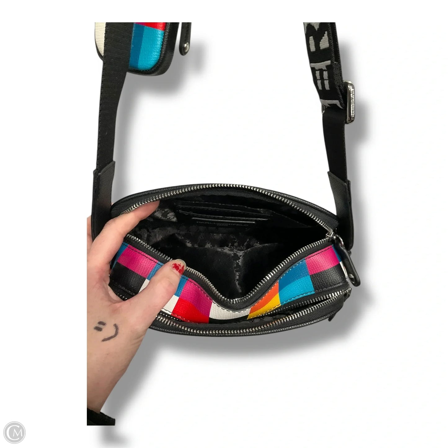 Crossbody Designer By Karl Lagerfeld, Size: Small